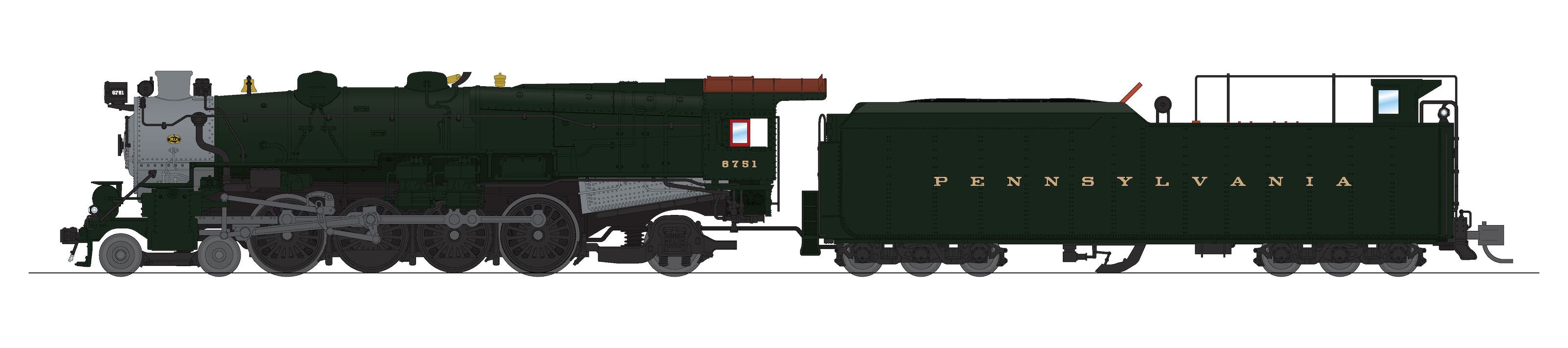 8492 PRR M1a 4-8-2, #6751, No-Sound / DCC-Ready, N Scale Default Title