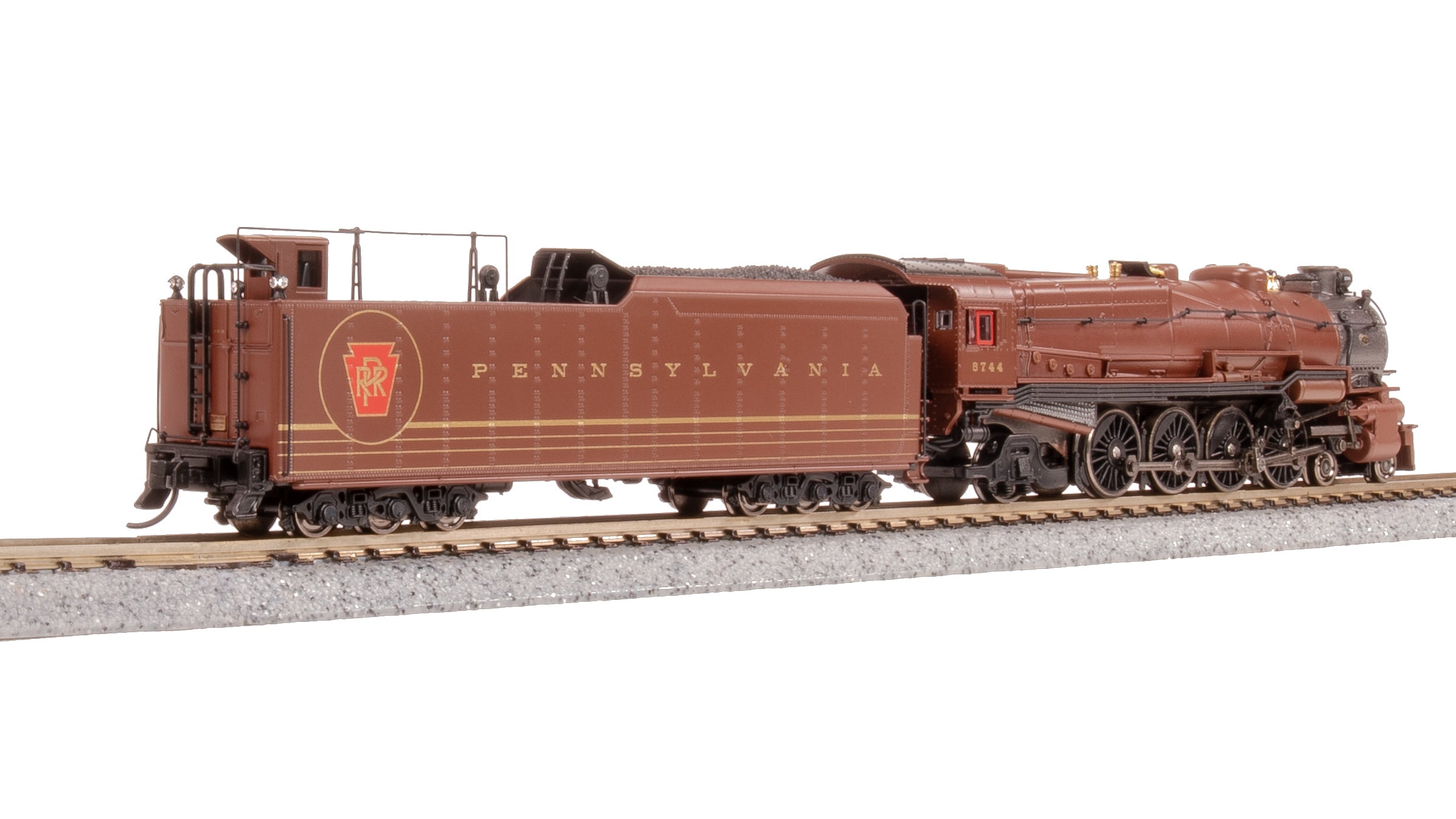 8499 PRR M1b 4-8-2, #6744, Tuscan Fantasy Scheme, No-Sound / DCC-Ready