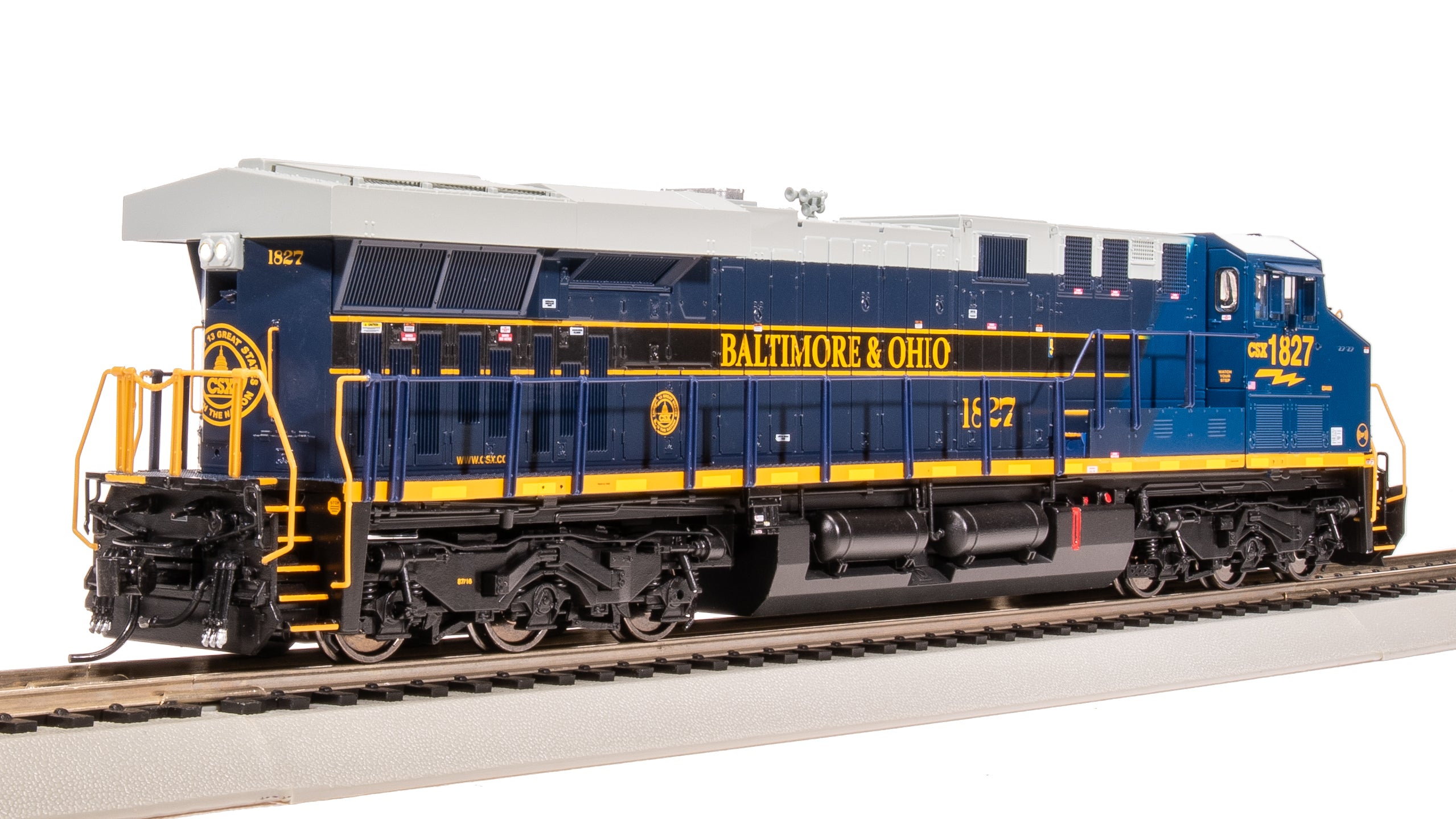 8539 GE ES44AC, CSX #1827, B&O Heritage Paint, Paragon4 Sound/DC/DCC, HO