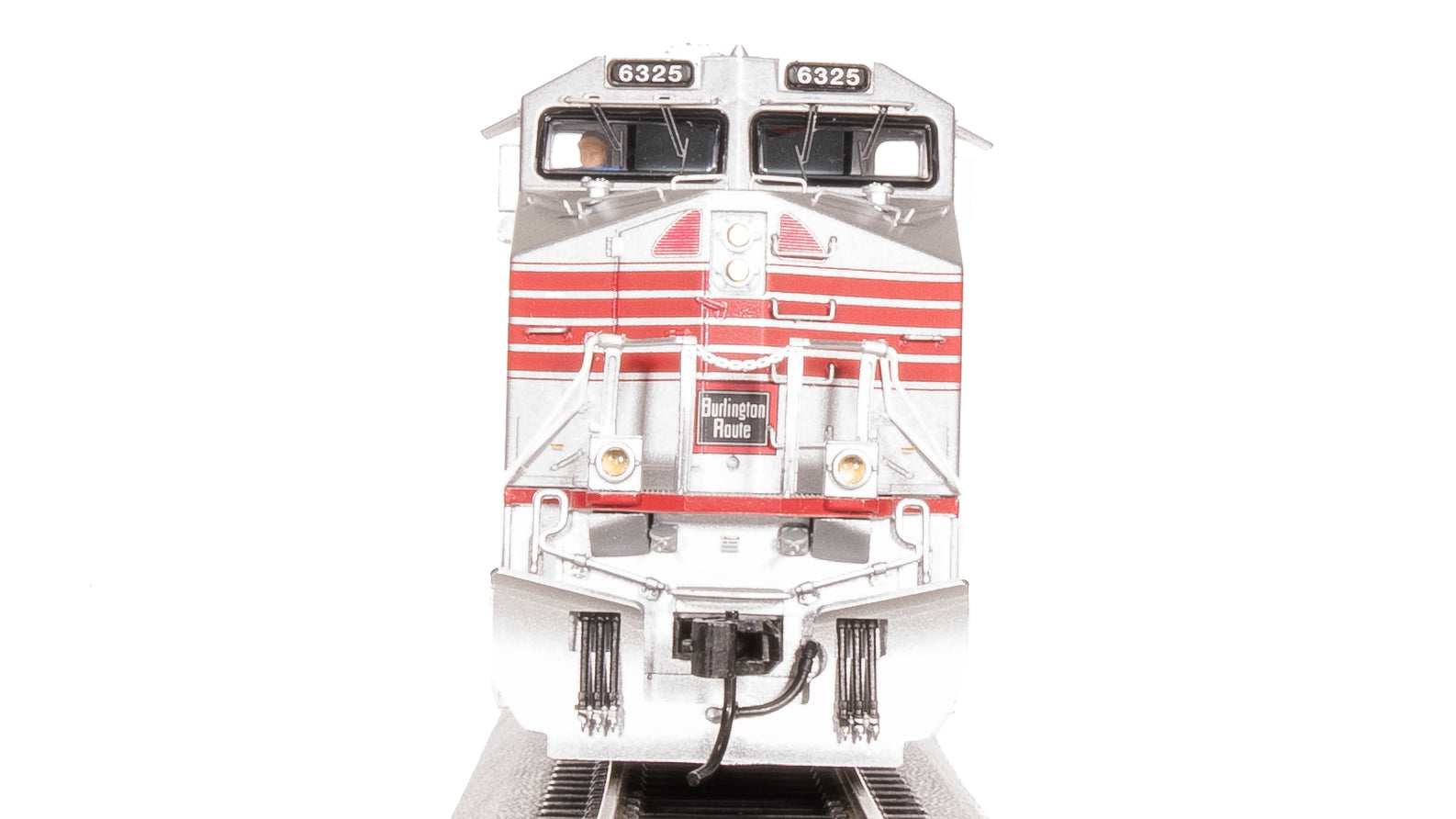 8545 GE ES44AC, CBQ #6325, Aluminum/Red Fantasy Paint, Paragon4 Sound/DC/DCC, HO