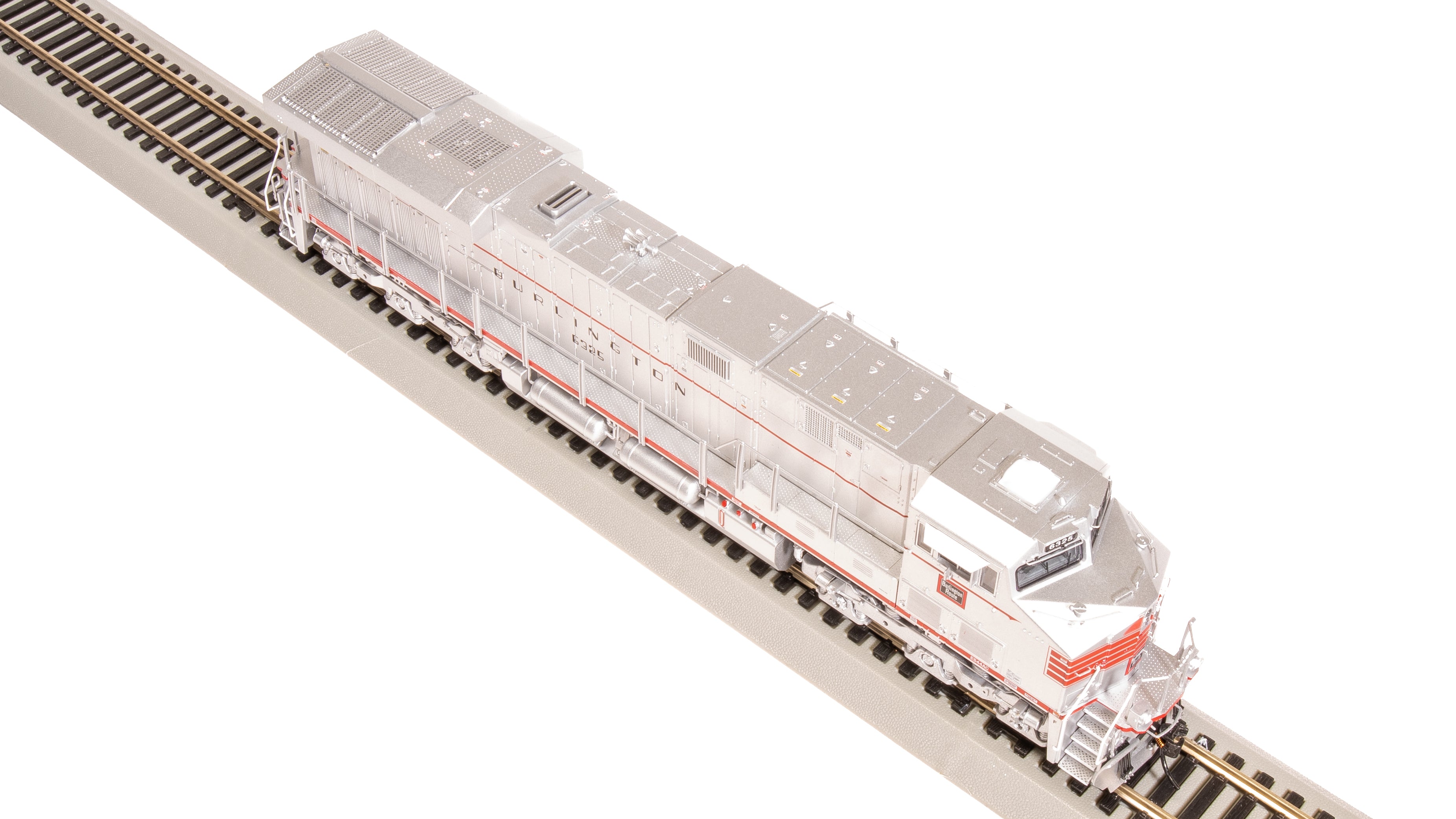 8545 GE ES44AC, CBQ #6325, Aluminum/Red Fantasy Paint, Paragon4 Sound/DC/DCC, HO