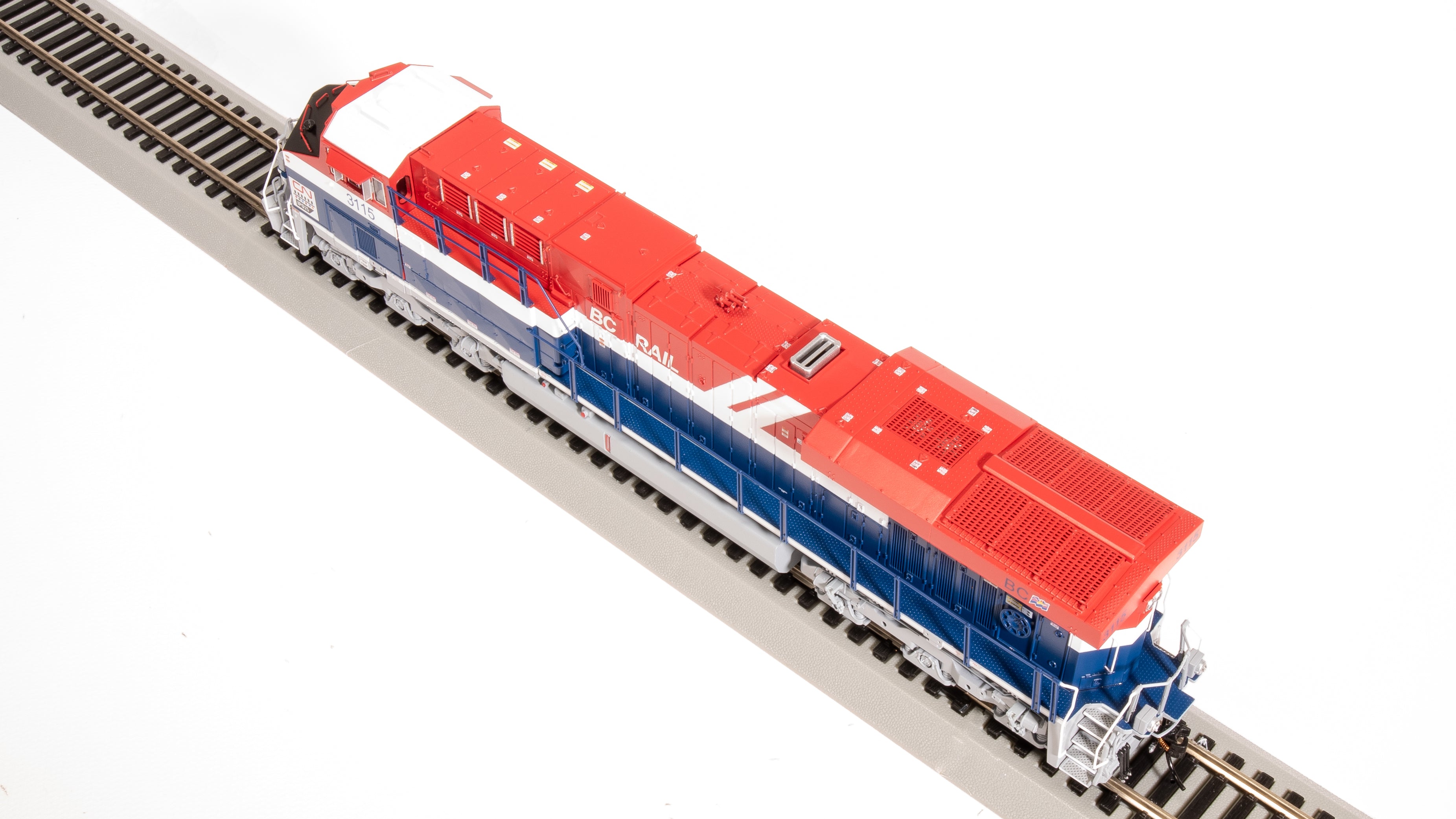 8555 GE ES44AC, CN #3115, BC Rail Heritage Paint, No-Sound / DCC-Ready, HO