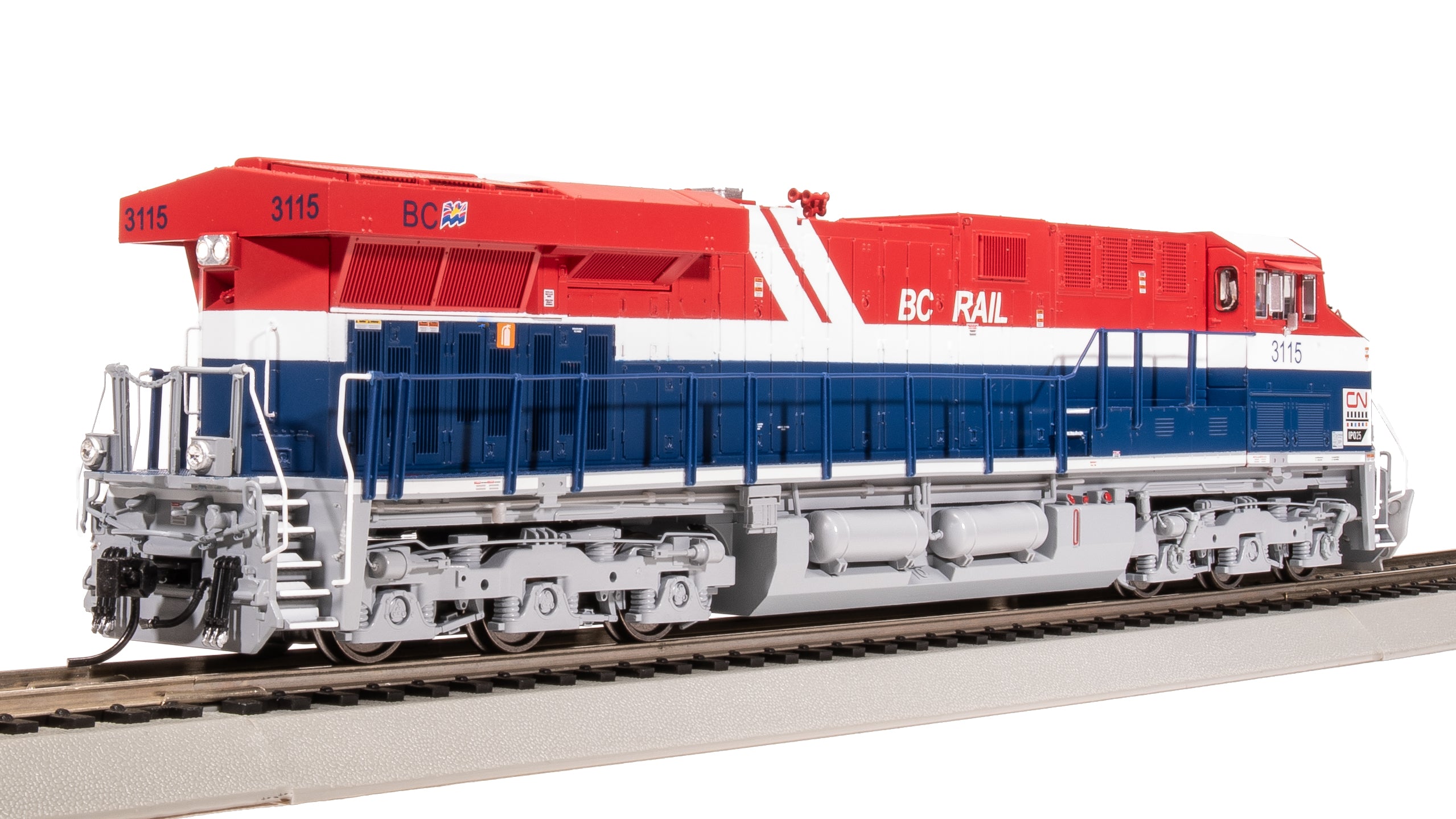 8555 GE ES44AC, CN #3115, BC Rail Heritage Paint, No-Sound / DCC-Ready, HO