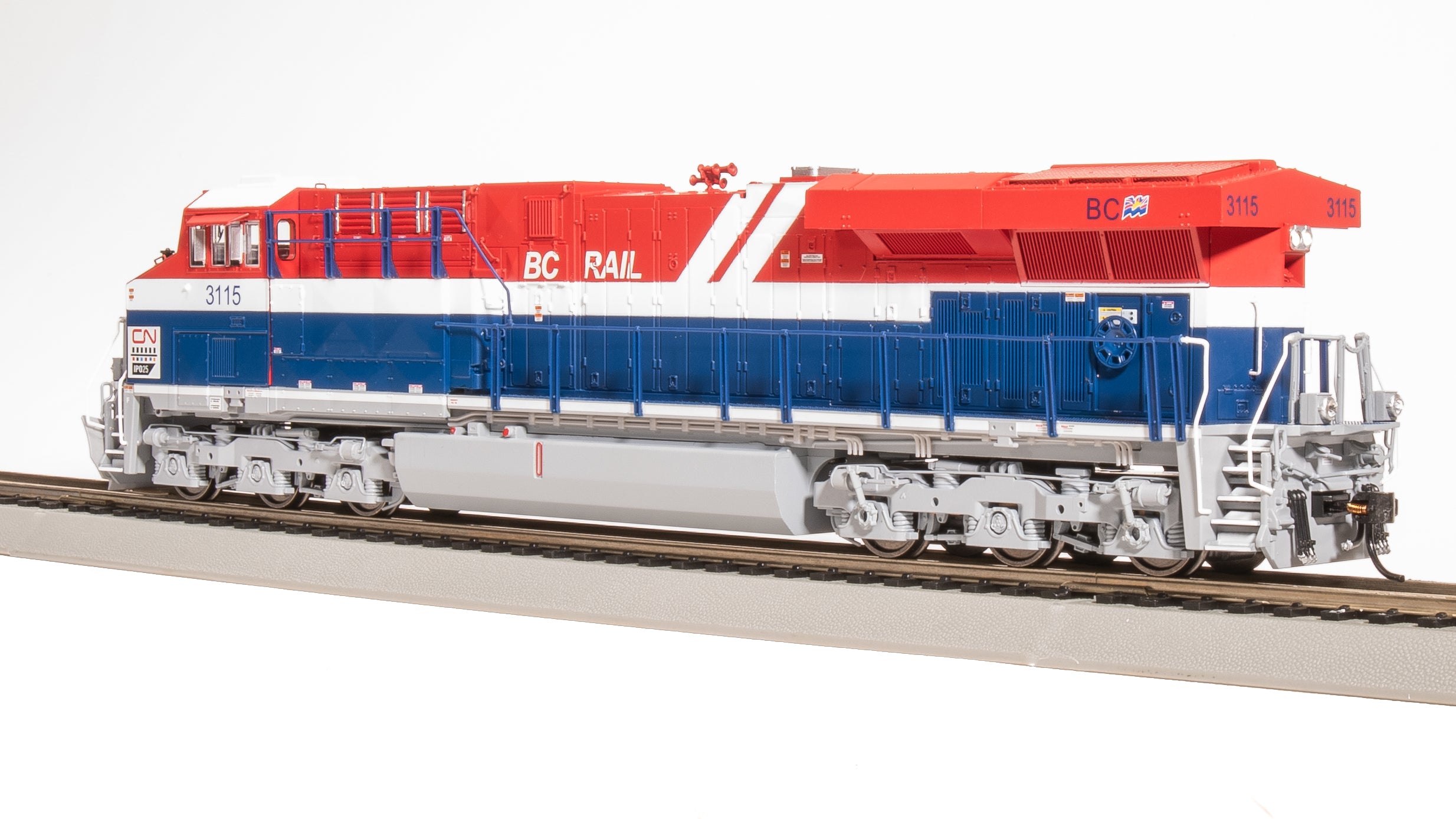 8555 GE ES44AC, CN #3115, BC Rail Heritage Paint, No-Sound / DCC-Ready, HO