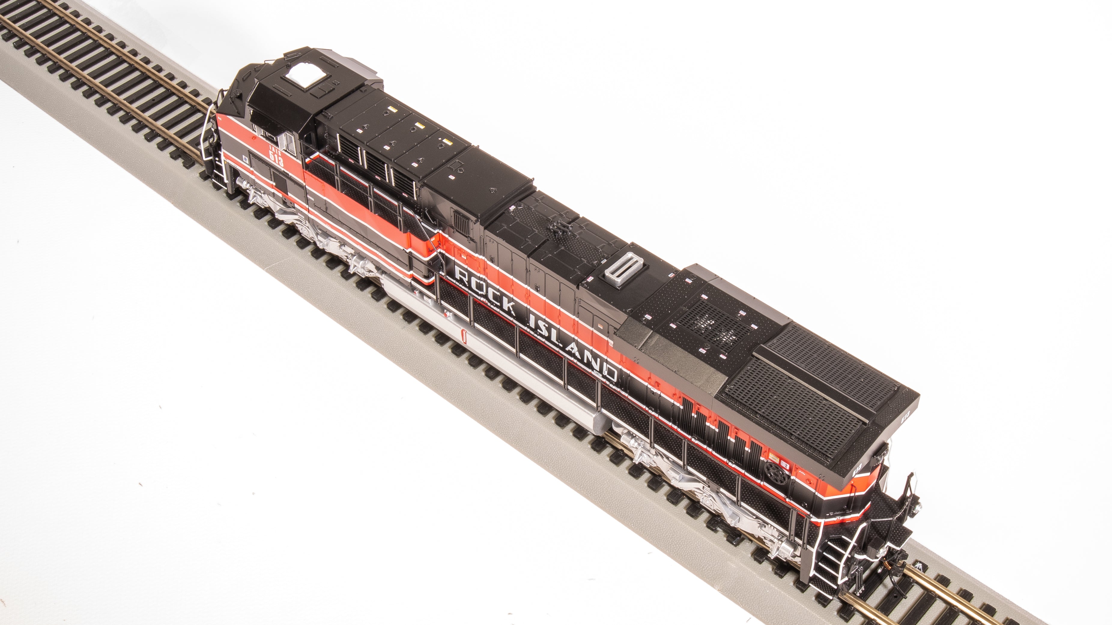 8560 GE ES44AC, IAIS #513, "Rock Island" Black/Red, No-Sound / DCC-Ready, HO