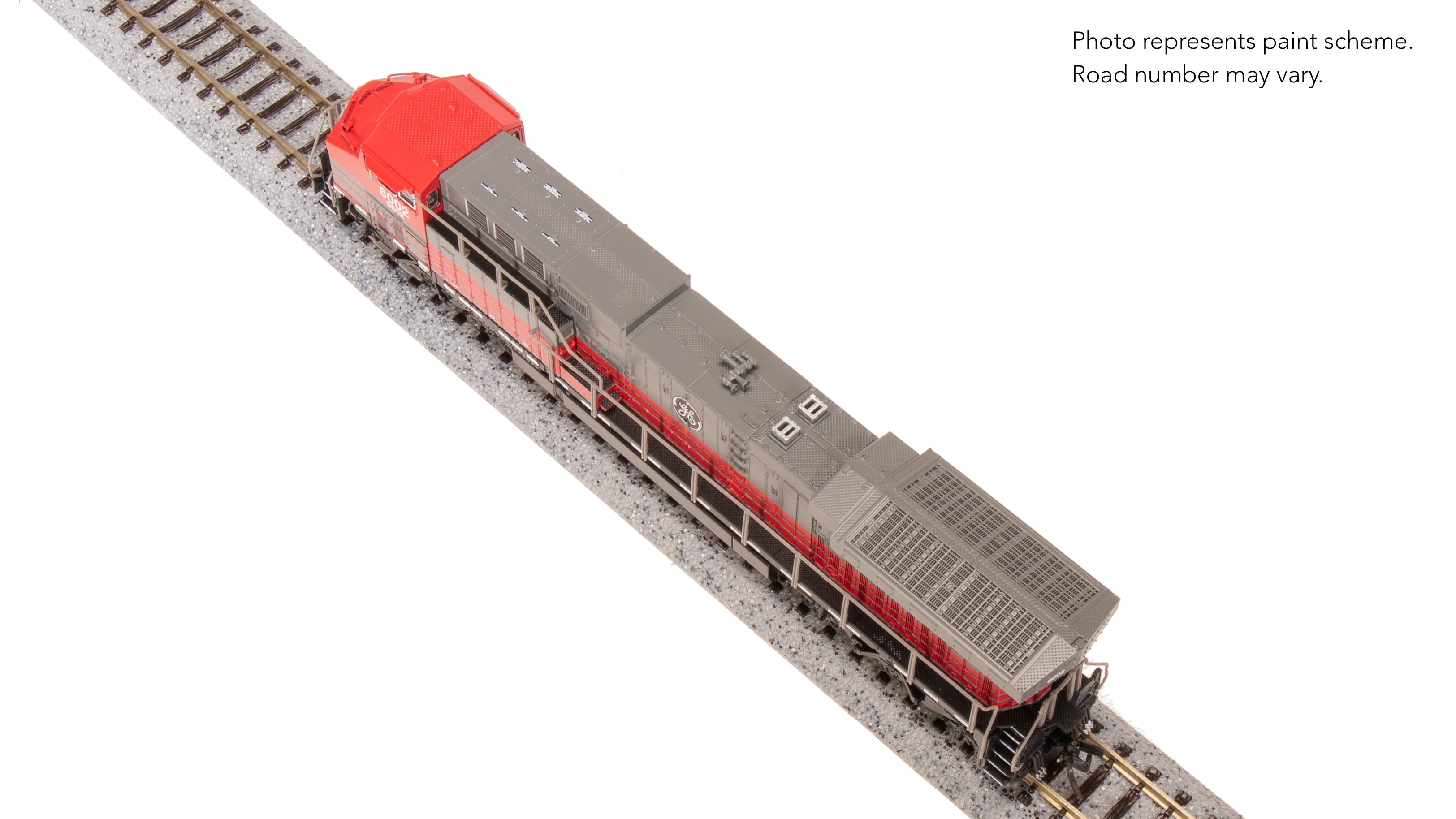 8576 GE AC6000, GECX 6002, Gray & Red, Paragon4 Sound/DC/DCC, N