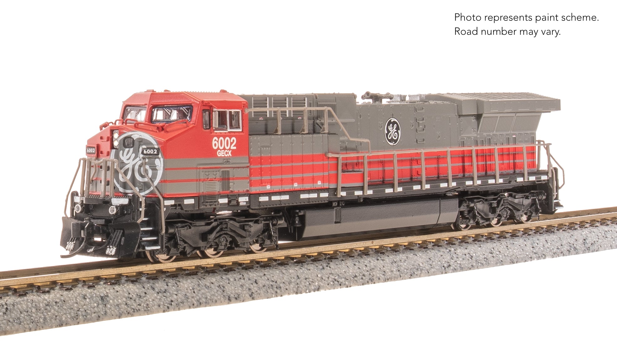 8576 GE AC6000, GECX 6002, Gray & Red, Paragon4 Sound/DC/DCC, N