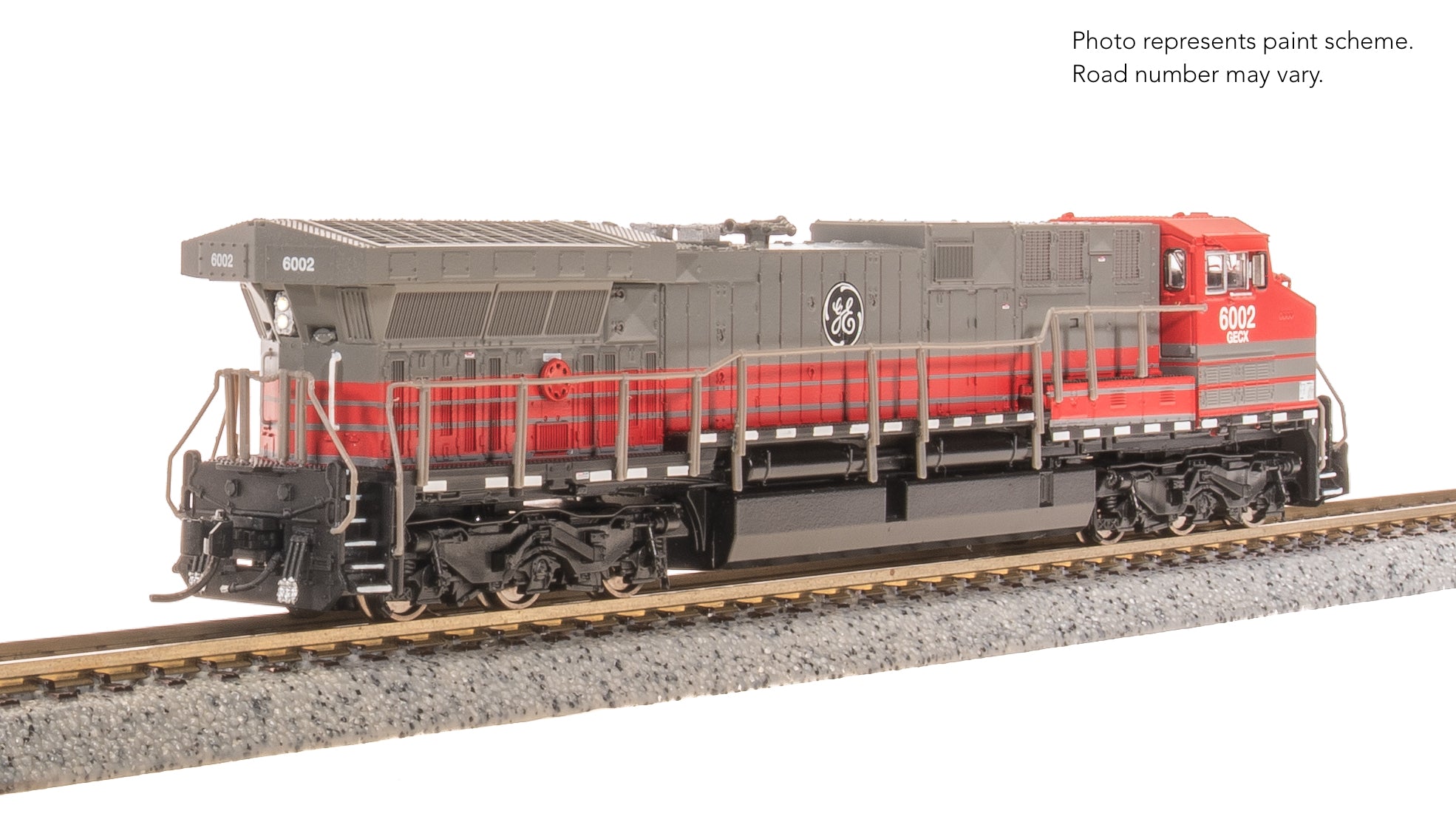 8576 GE AC6000, GECX 6002, Gray & Red, Paragon4 Sound/DC/DCC, N