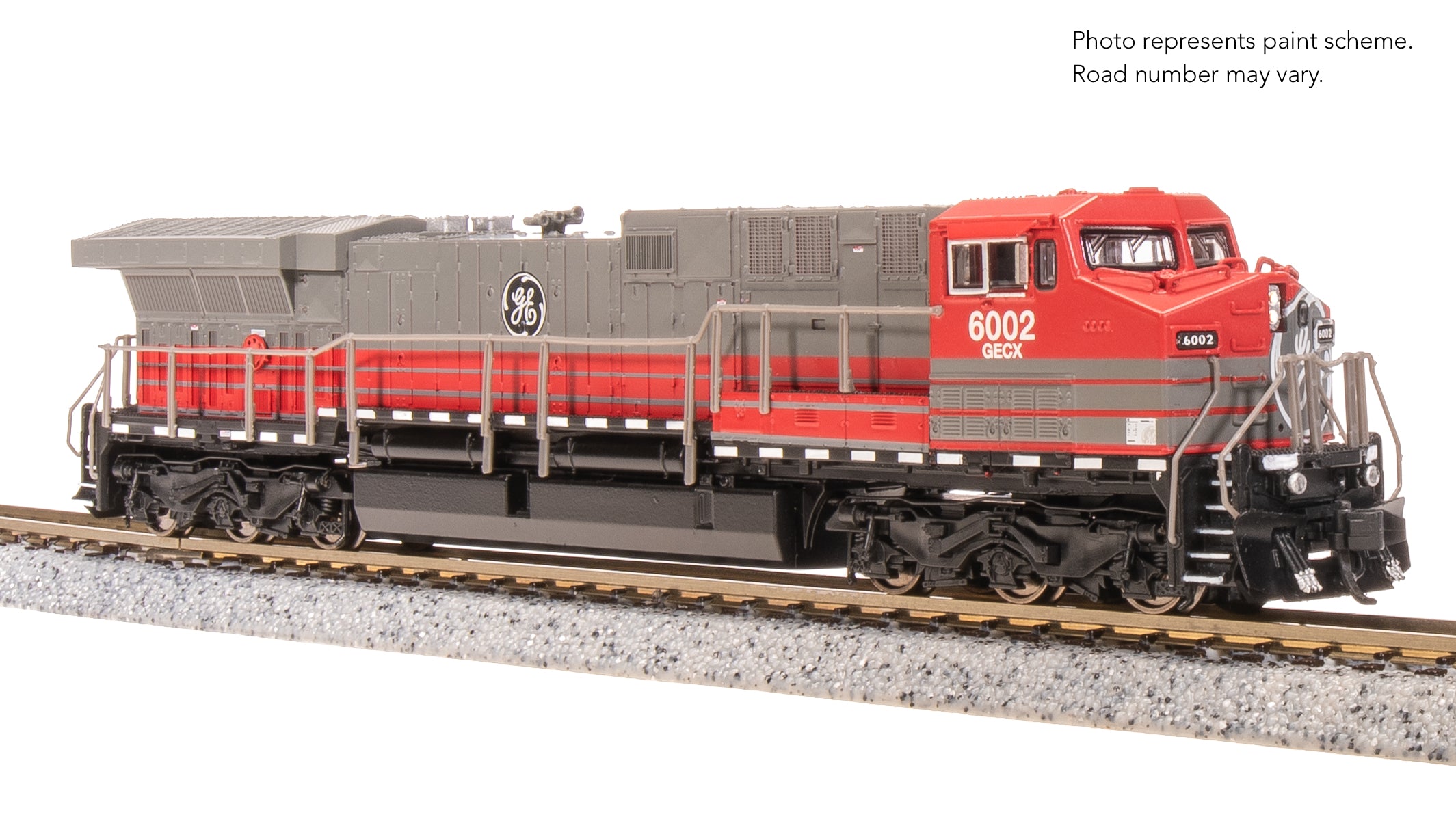 8576 GE AC6000, GECX 6002, Gray & Red, Paragon4 Sound/DC/DCC, N