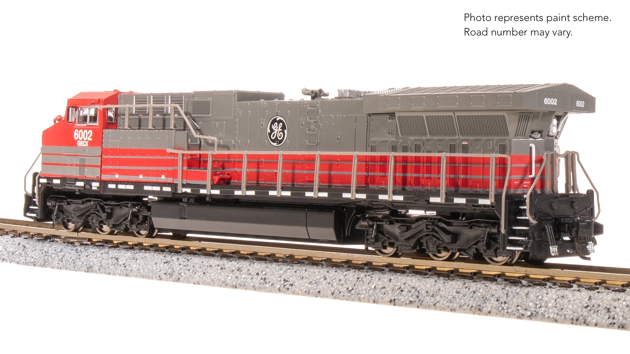 8576 GE AC6000, GECX 6002, Gray & Red, Paragon4 Sound/DC/DCC, N