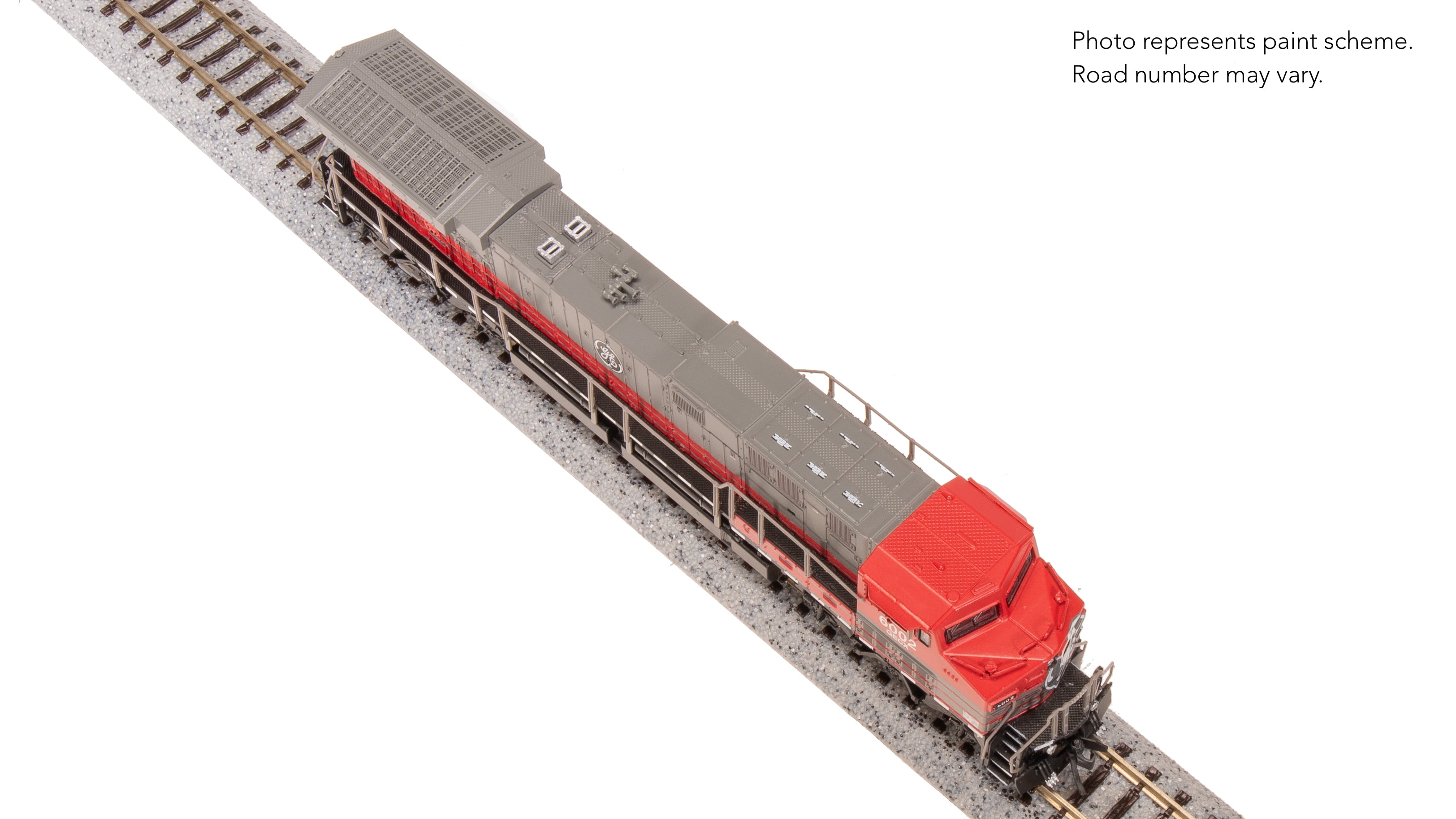 8576 GE AC6000, GECX 6002, Gray & Red, Paragon4 Sound/DC/DCC, N