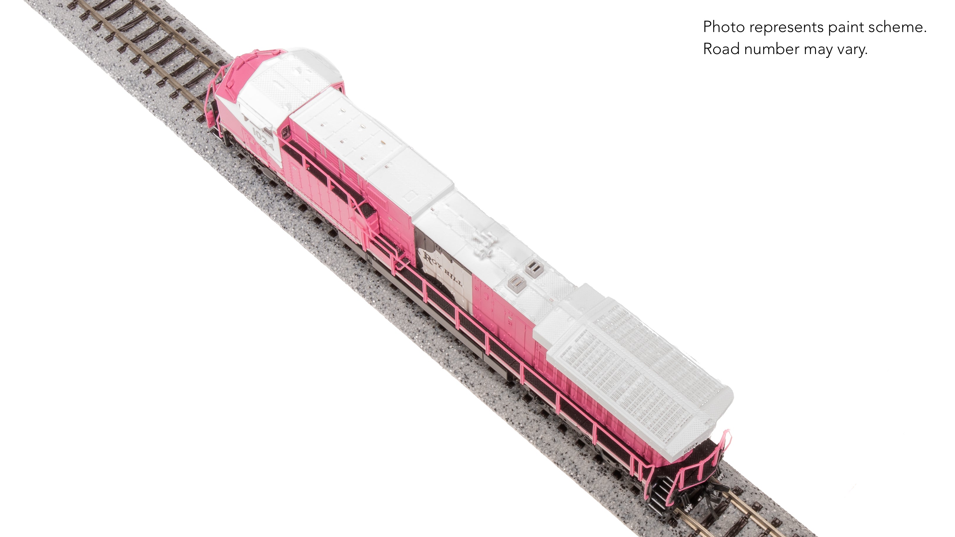 8580 GE AC6000, Roy Hill Mining #1024, Pink/White/Black Paint, Paragon4 Sound/DC/DCC, N