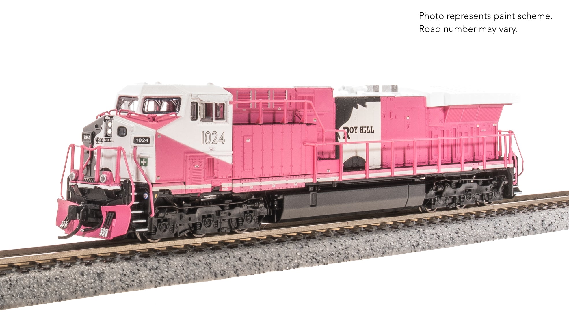 8580 GE AC6000, Roy Hill Mining #1024, Pink/White/Black Paint, Paragon4 Sound/DC/DCC, N