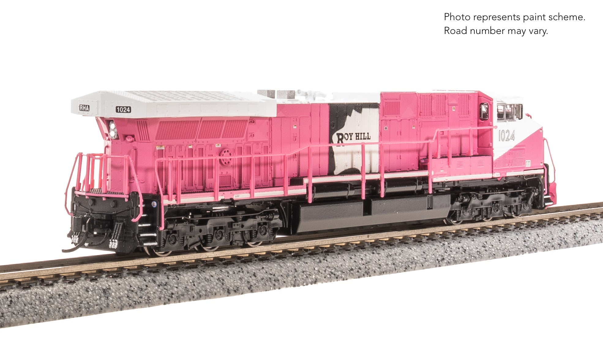 8580 GE AC6000, Roy Hill Mining #1024, Pink/White/Black Paint, Paragon4 Sound/DC/DCC, N