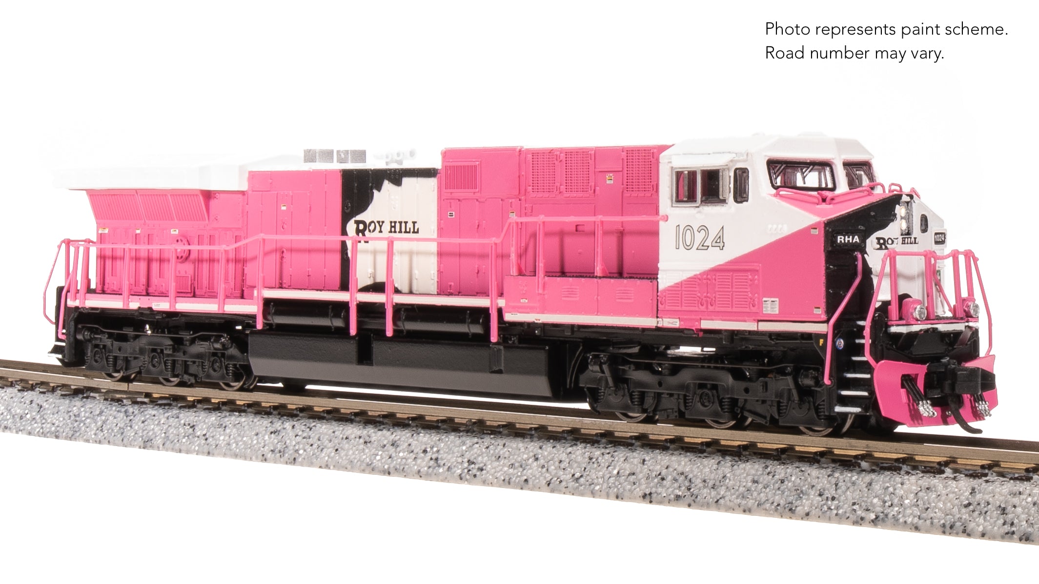 8580 GE AC6000, Roy Hill Mining #1024, Pink/White/Black Paint, Paragon4 Sound/DC/DCC, N