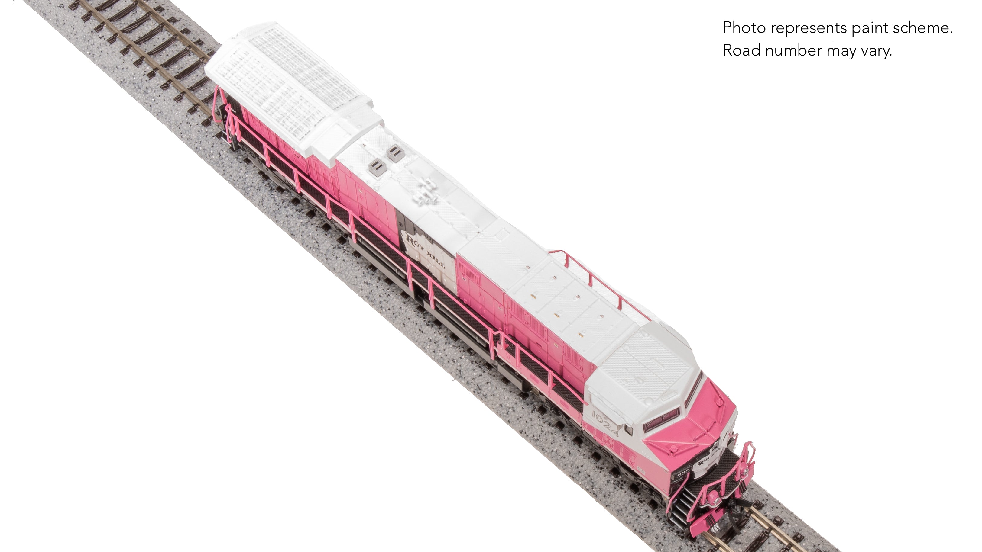 8580 GE AC6000, Roy Hill Mining #1024, Pink/White/Black Paint, Paragon4 Sound/DC/DCC, N