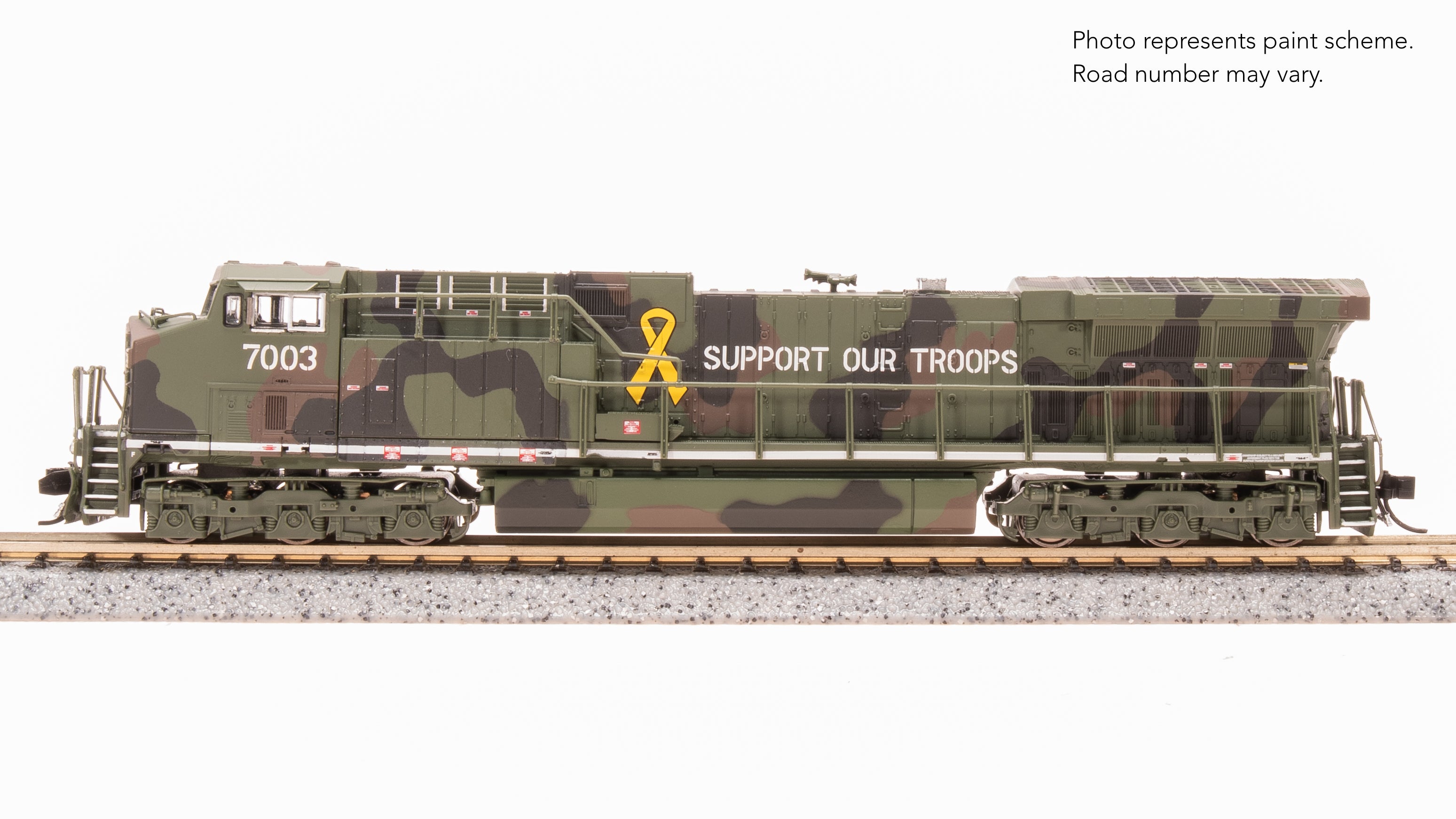 8587 GE AC6000, "Support Our Troops" Fantasy Paint, Paragon4 Sound/DC/DCC, N