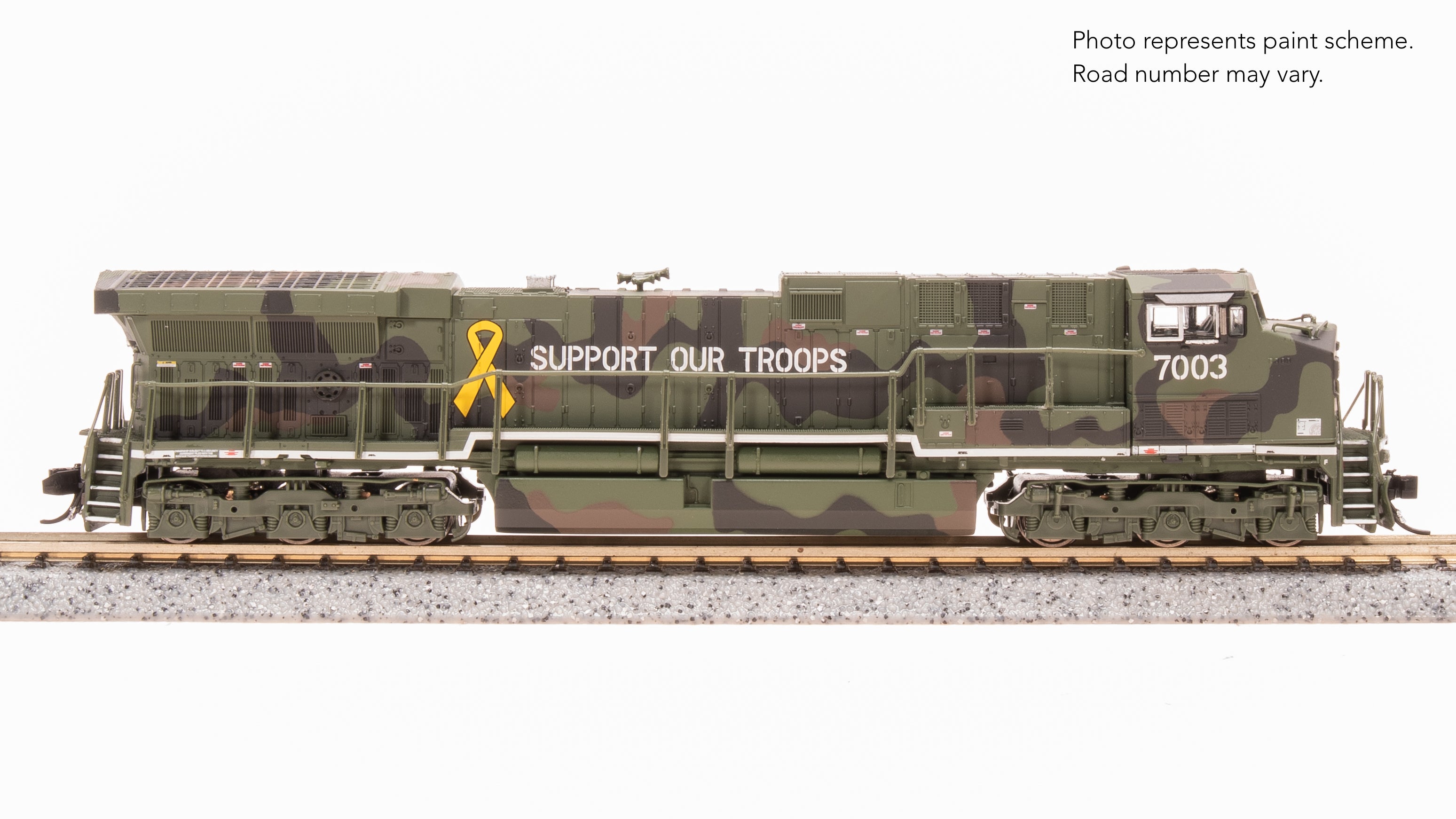 8587 GE AC6000, "Support Our Troops" Fantasy Paint, Paragon4 Sound/DC/DCC, N