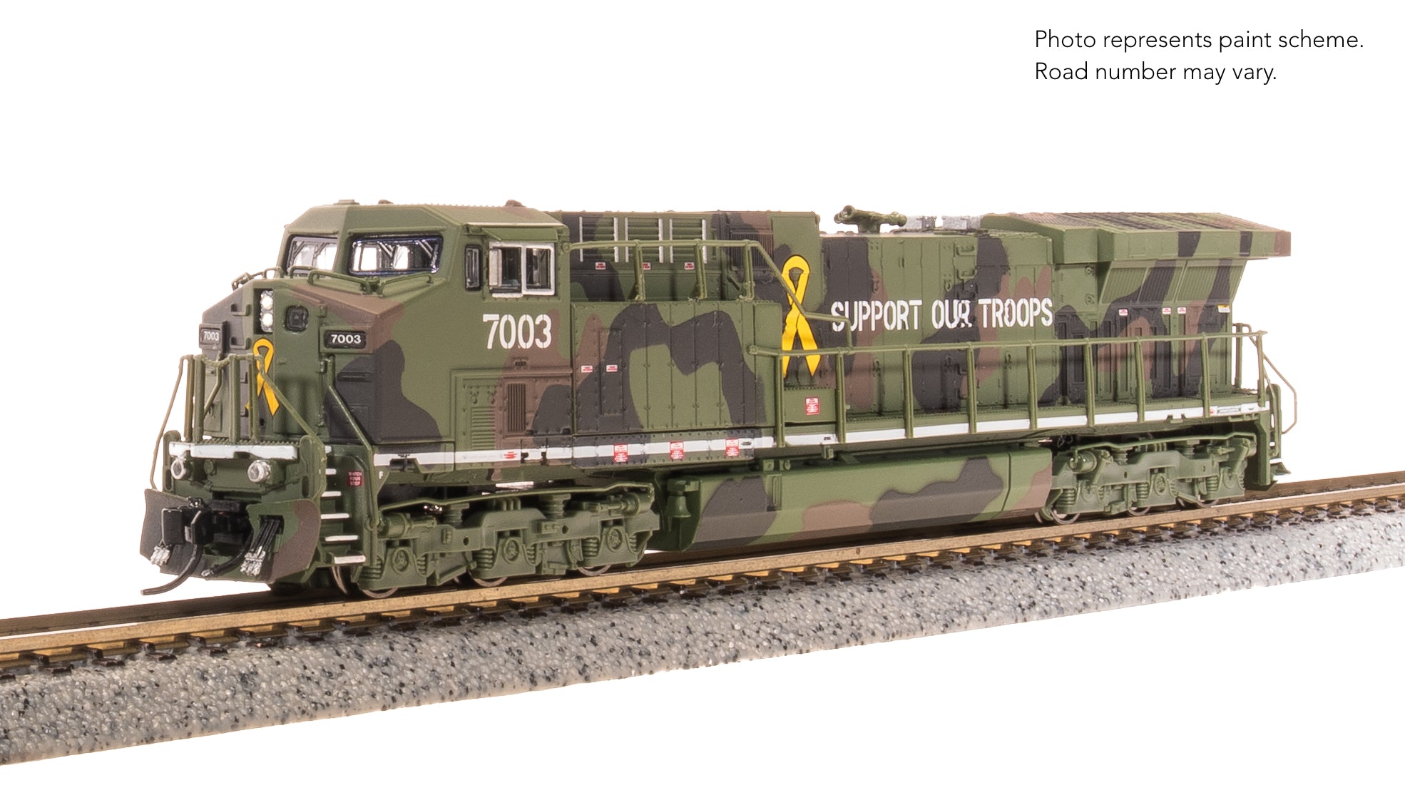 8587 GE AC6000, "Support Our Troops" Fantasy Paint, Paragon4 Sound/DC/DCC, N