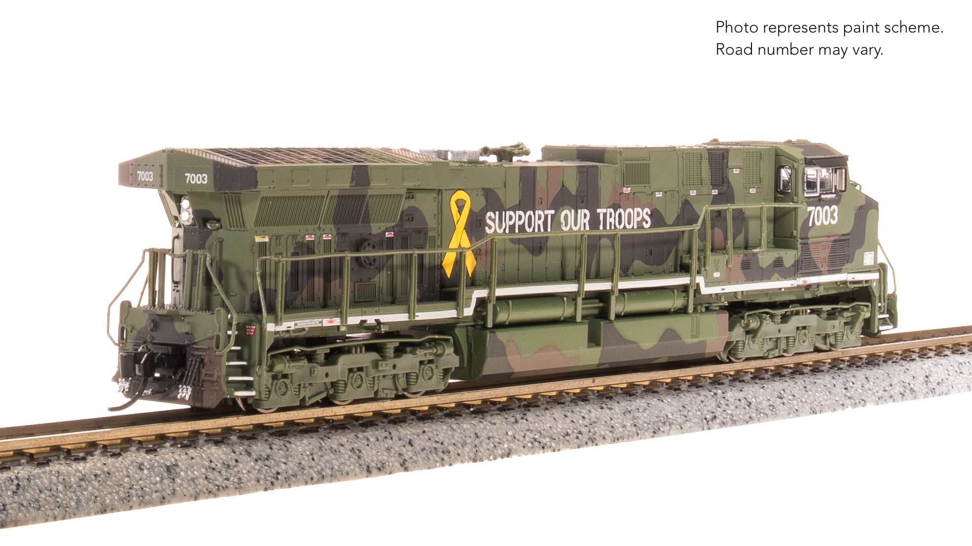 8587 GE AC6000, "Support Our Troops" Fantasy Paint, Paragon4 Sound/DC/DCC, N