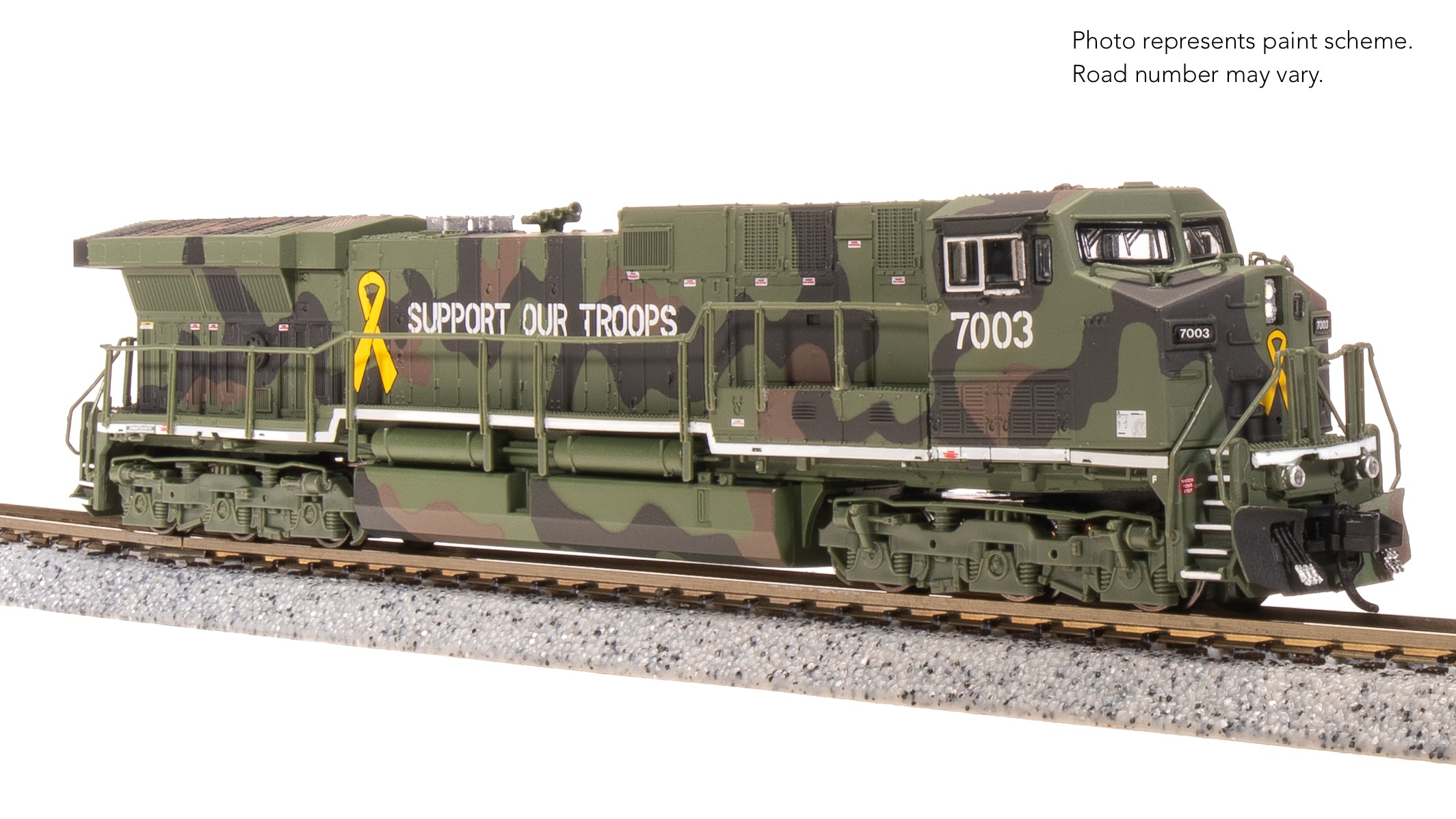 8587 GE AC6000, "Support Our Troops" Fantasy Paint, Paragon4 Sound/DC/DCC, N