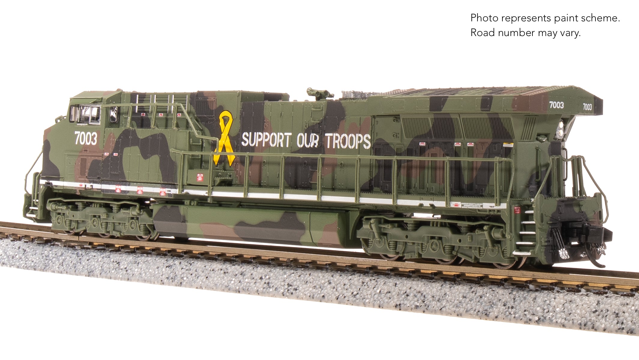 8587 GE AC6000, "Support Our Troops" Fantasy Paint, Paragon4 Sound/DC/DCC, N