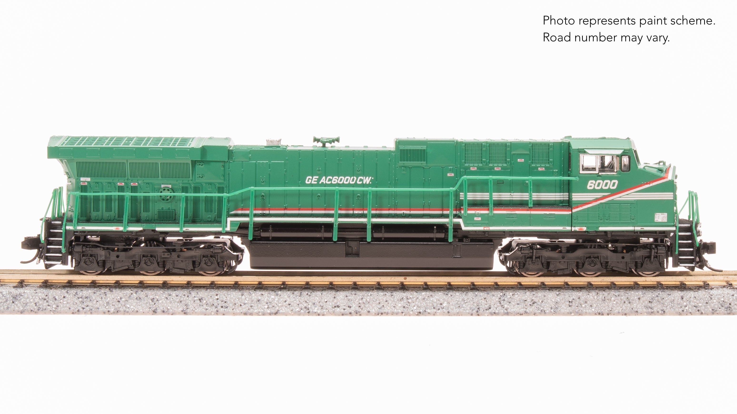 8597 GE AC6000, GE Demo #6000, Green Demo Paint, No-Sound / DCC-Ready, N