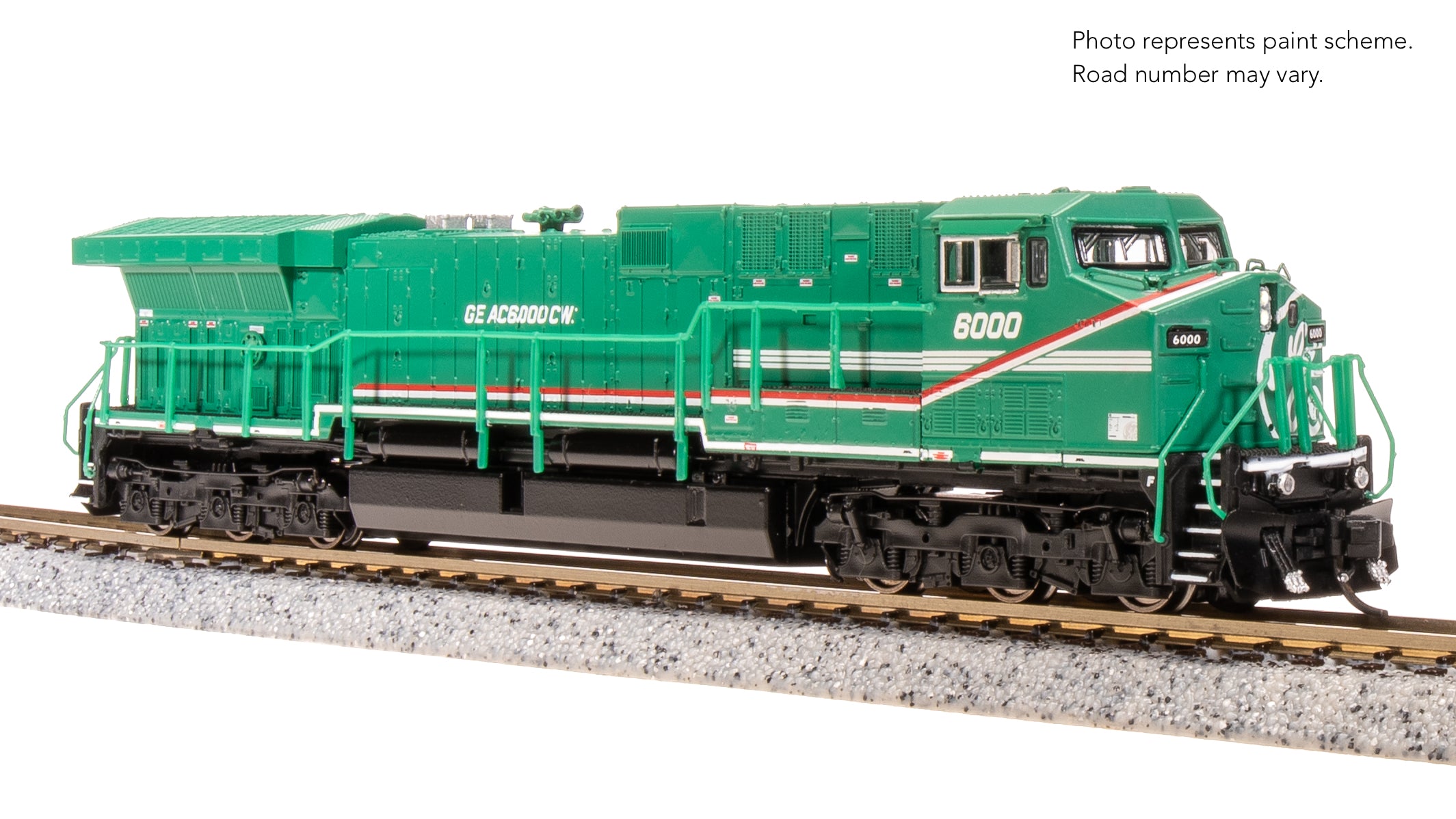 8597 GE AC6000, GE Demo #6000, Green Demo Paint, No-Sound / DCC-Ready, N