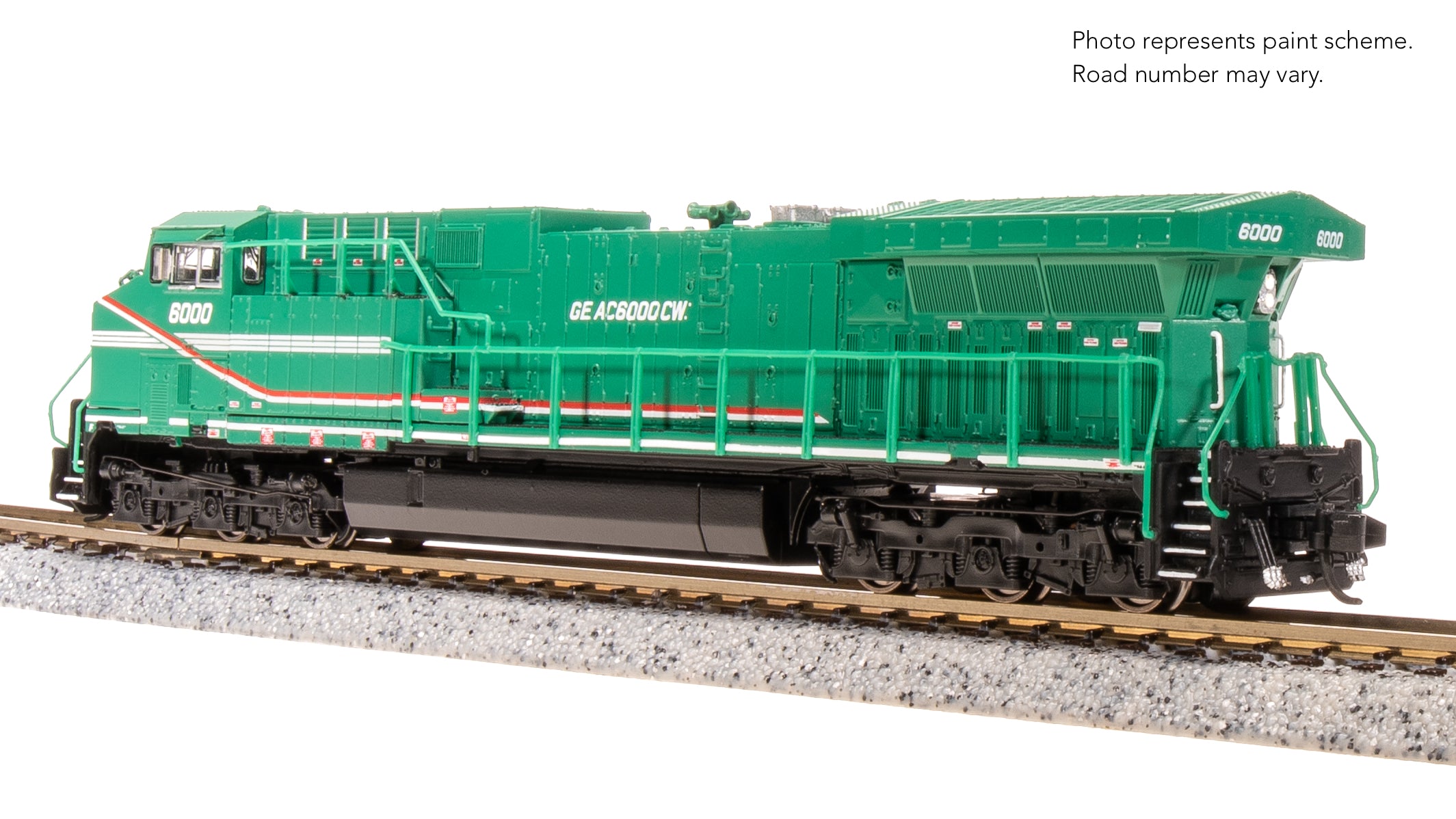 8597 GE AC6000, GE Demo #6000, Green Demo Paint, No-Sound / DCC-Ready, N