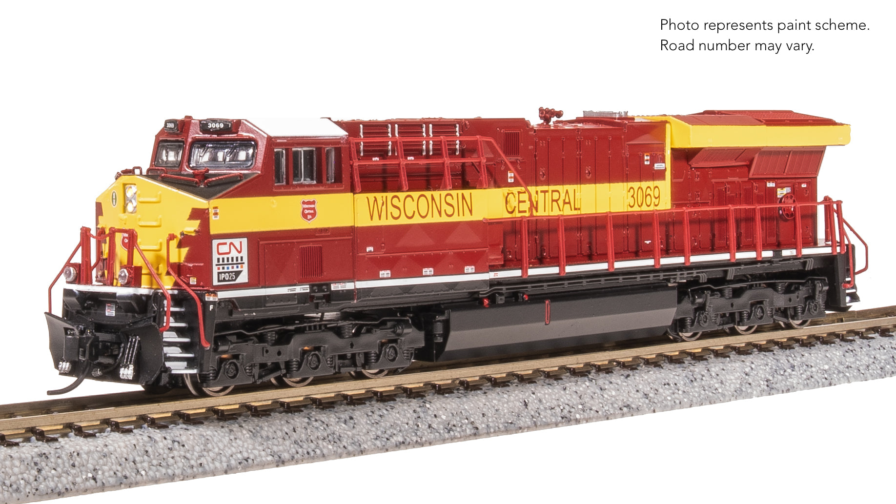 8612 GE ES44AC, CN 3069, Wisconsin Central Heritage Paint, Paragon4 Sound/DC/DCC, N