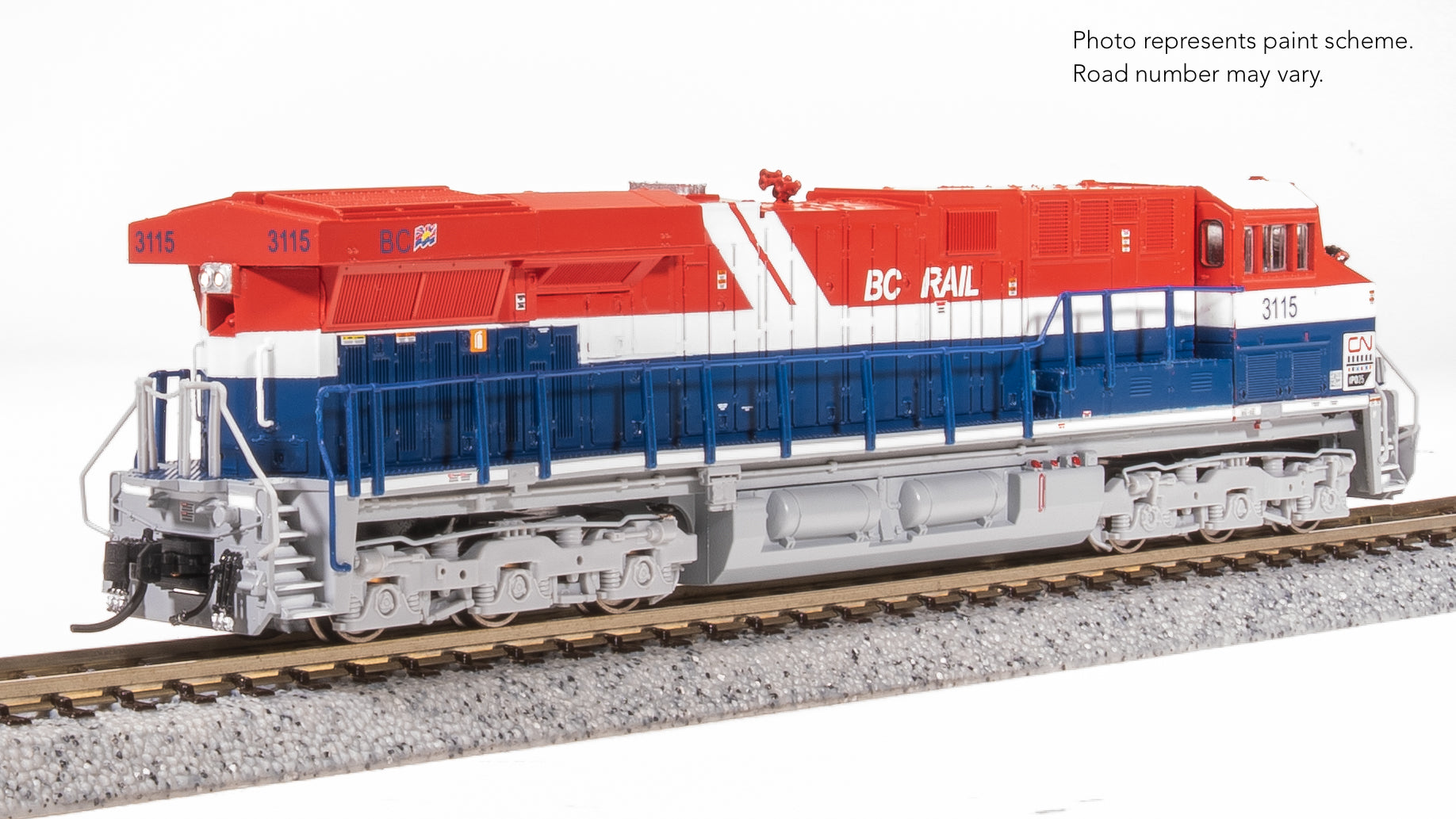 8613 GE ES44AC, CN 3115, BC Rail Heritage Paint, Paragon4 Sound/DC/DCC, N