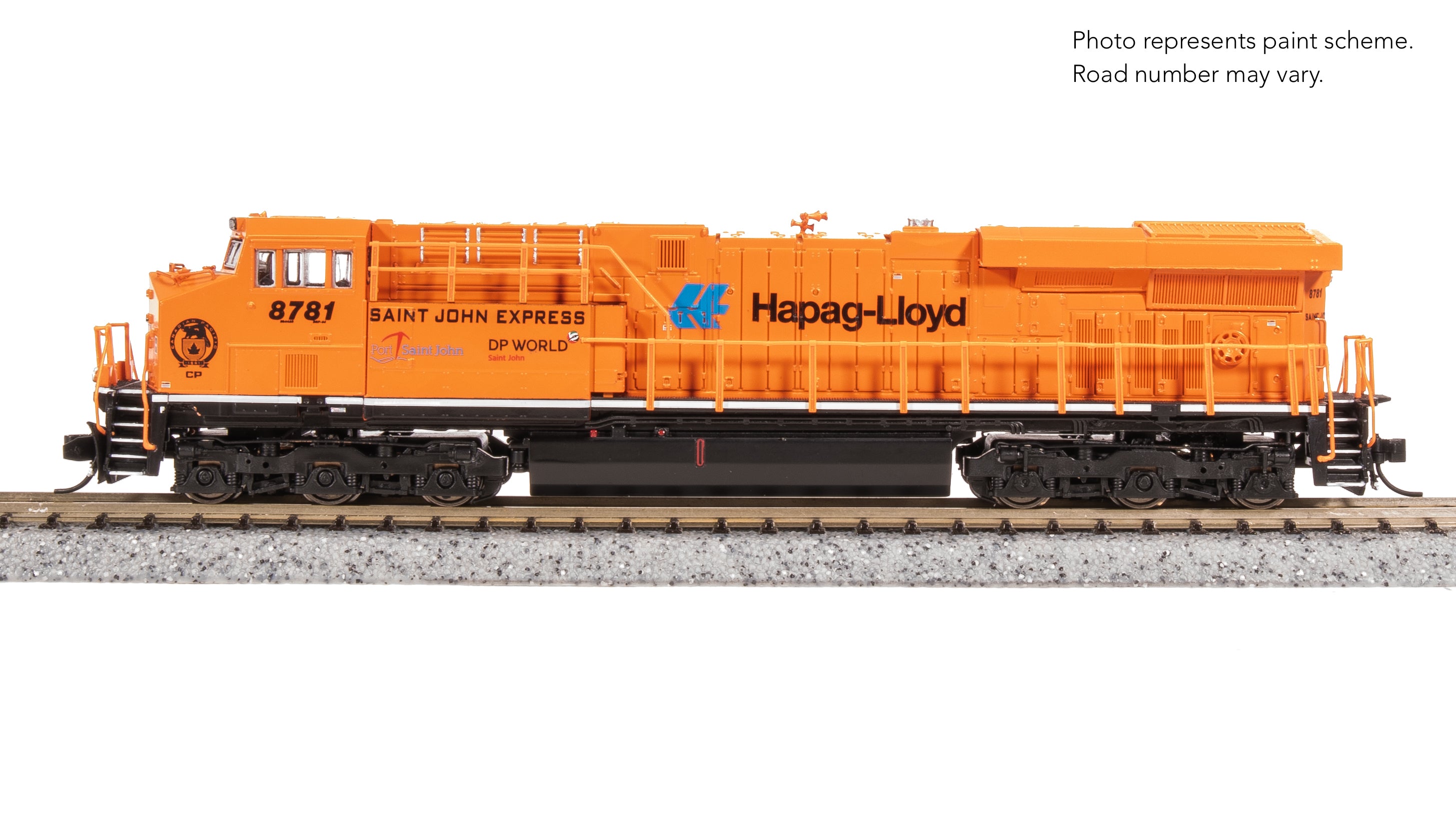 8616 GE ES44AC, CP 8781, "Saint John Express" Orange Paint, Paragon4 Sound/DC/DCC, N