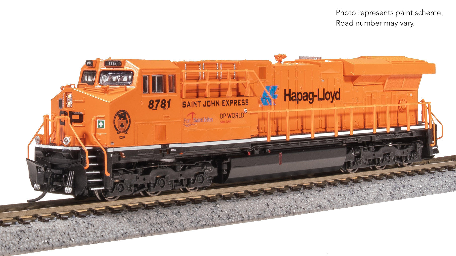 8616 GE ES44AC, CP 8781, "Saint John Express" Orange Paint, Paragon4 Sound/DC/DCC, N