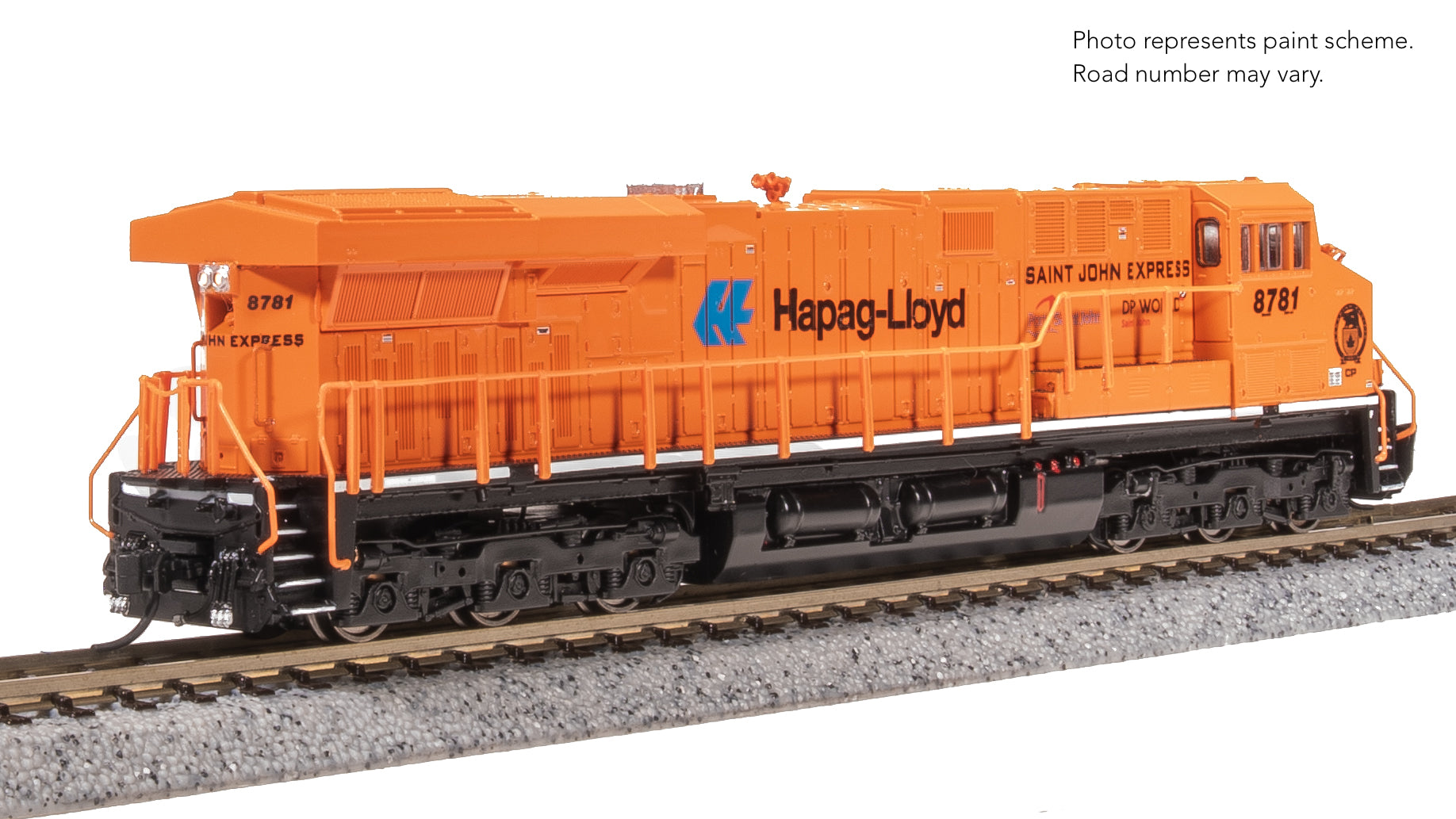 8616 GE ES44AC, CP 8781, "Saint John Express" Orange Paint, Paragon4 Sound/DC/DCC, N