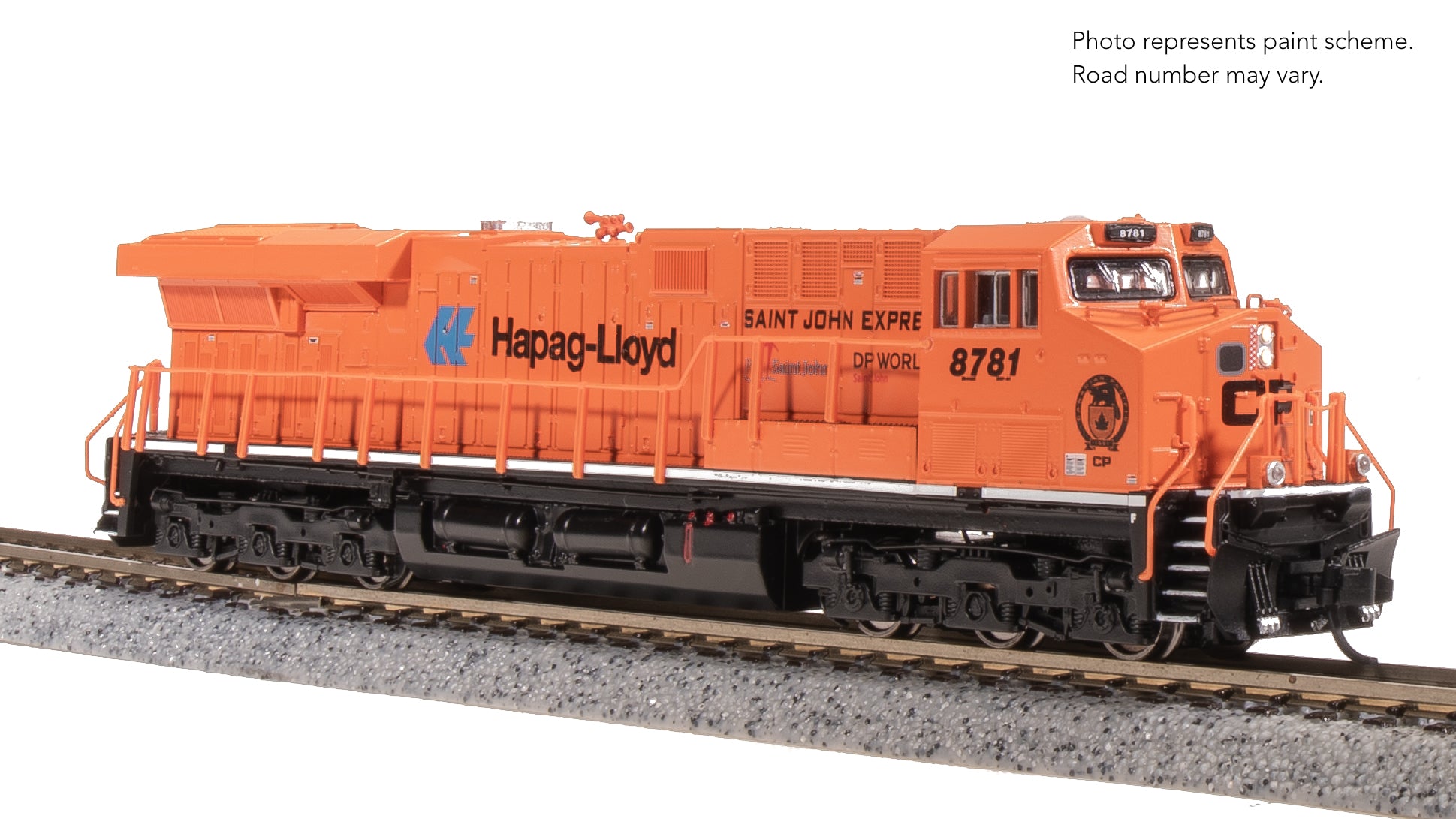 8616 GE ES44AC, CP 8781, "Saint John Express" Orange Paint, Paragon4 Sound/DC/DCC, N