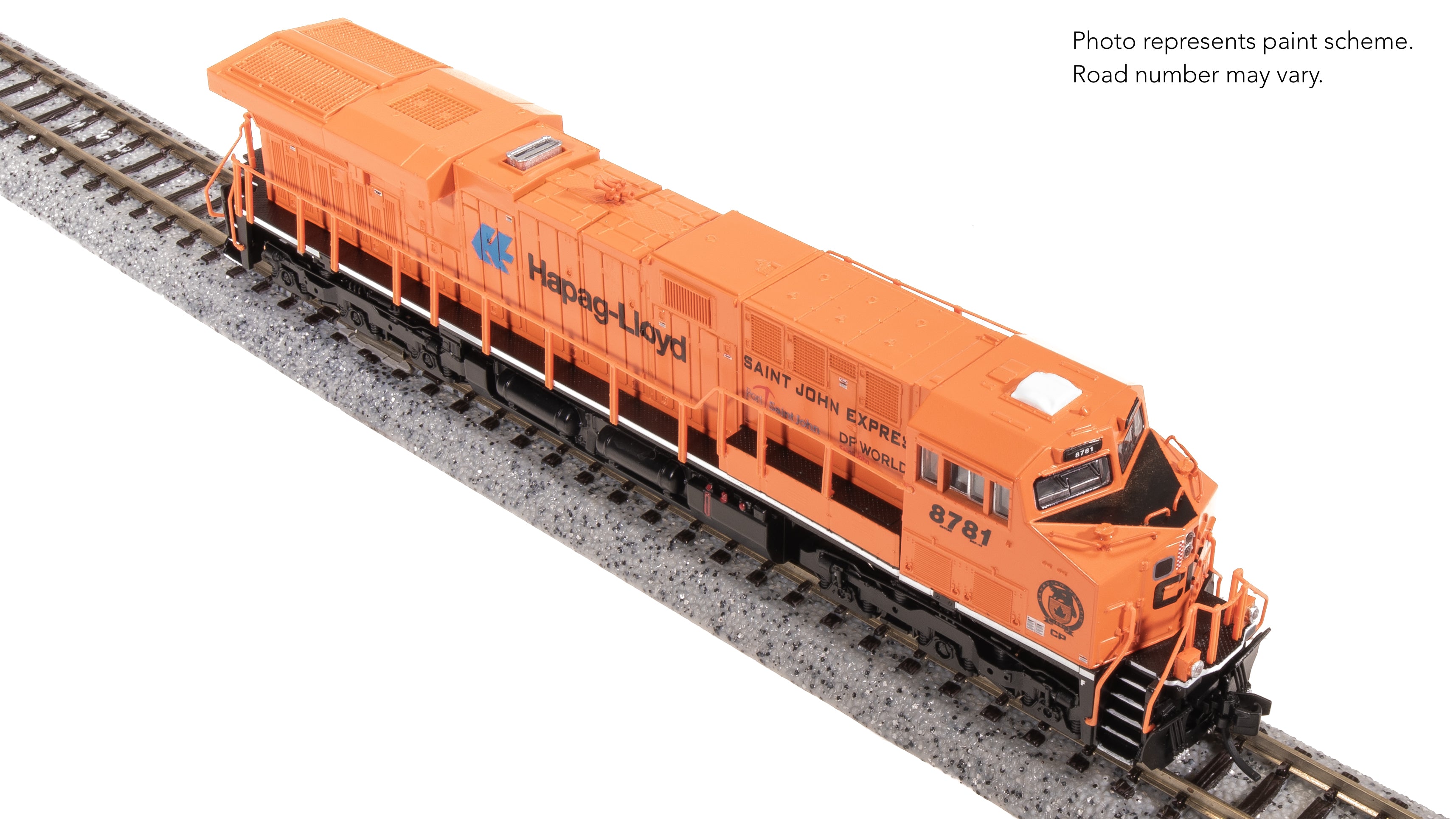 8616 GE ES44AC, CP 8781, "Saint John Express" Orange Paint, Paragon4 Sound/DC/DCC, N