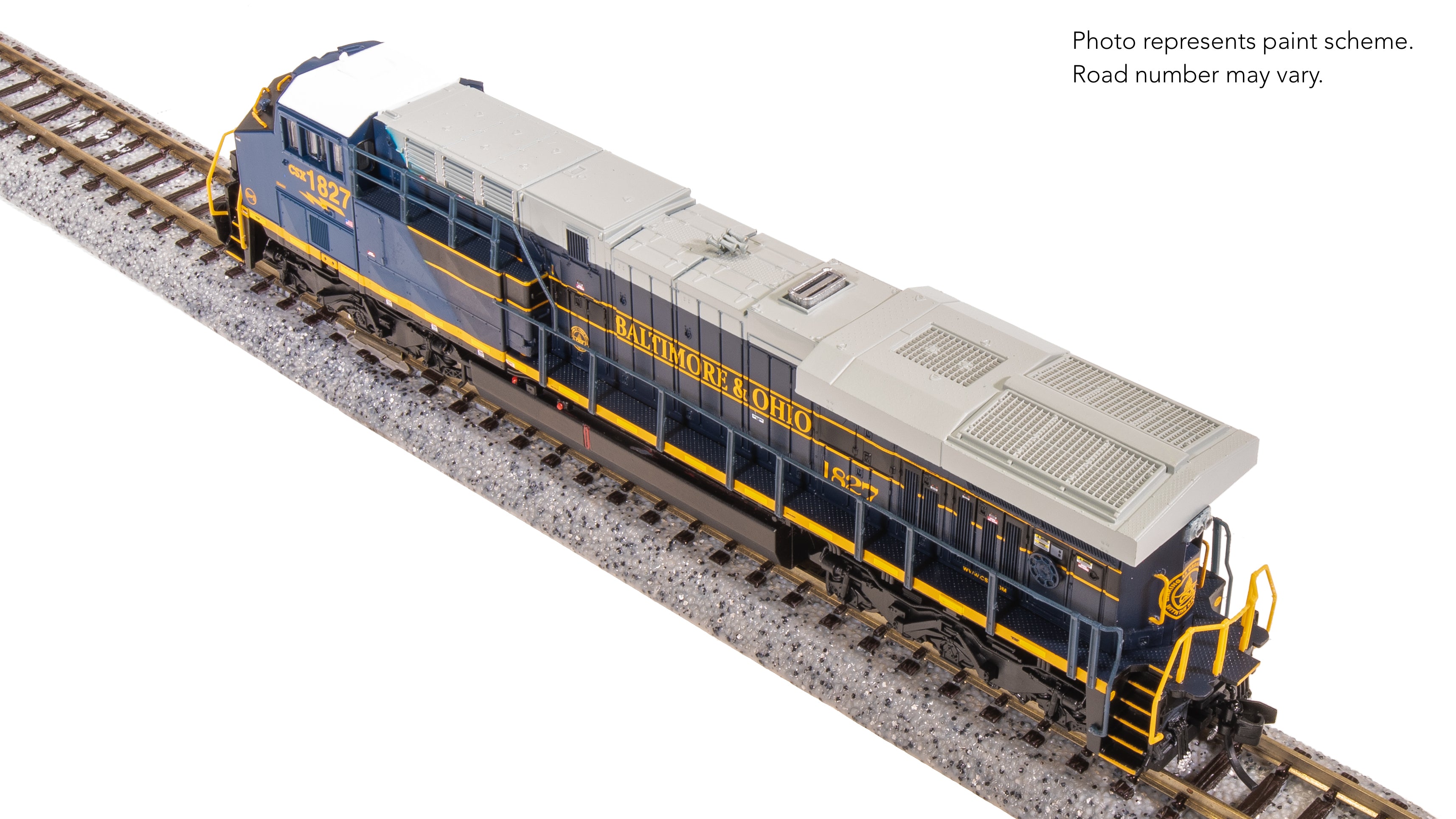 8619 GE ES44AC, CSX 1827, B&O HERITAGE PAINT, Paragon4 Sound/DC/DCC, N