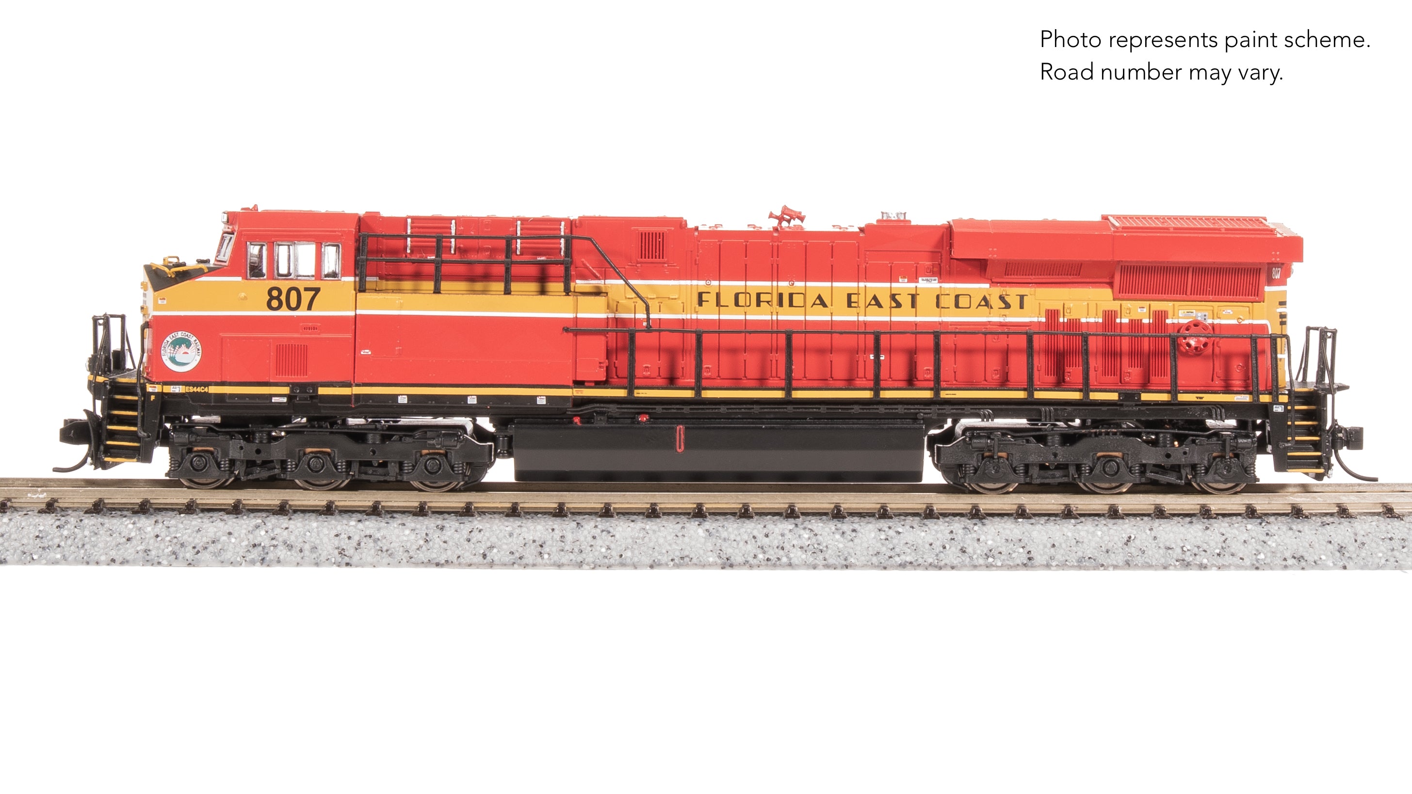 8620 GE ES44AC, FEC 807, Red & Yellow, Paragon4 Sound/DC/DCC, N