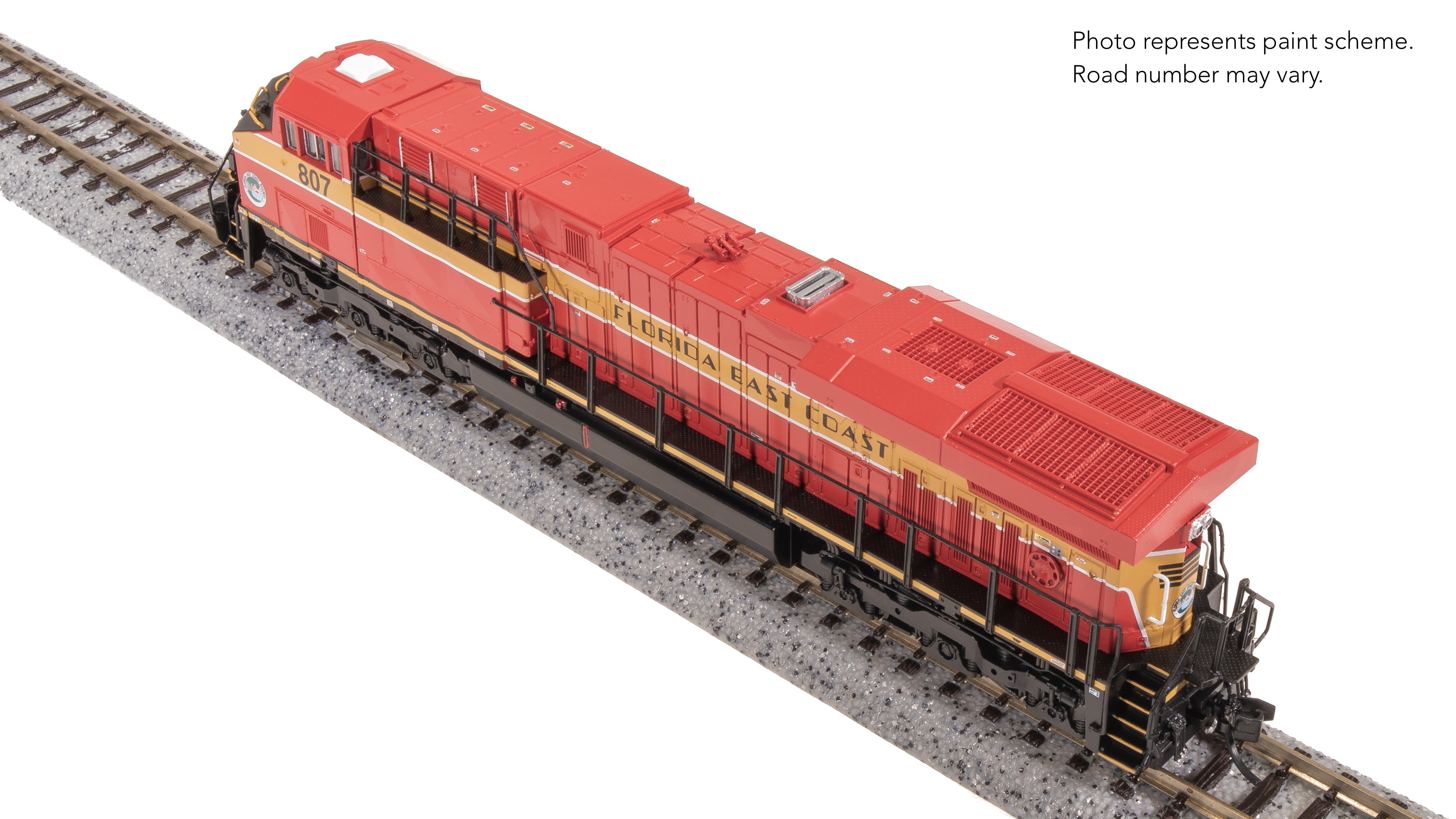 8620 GE ES44AC, FEC 807, Red & Yellow, Paragon4 Sound/DC/DCC, N