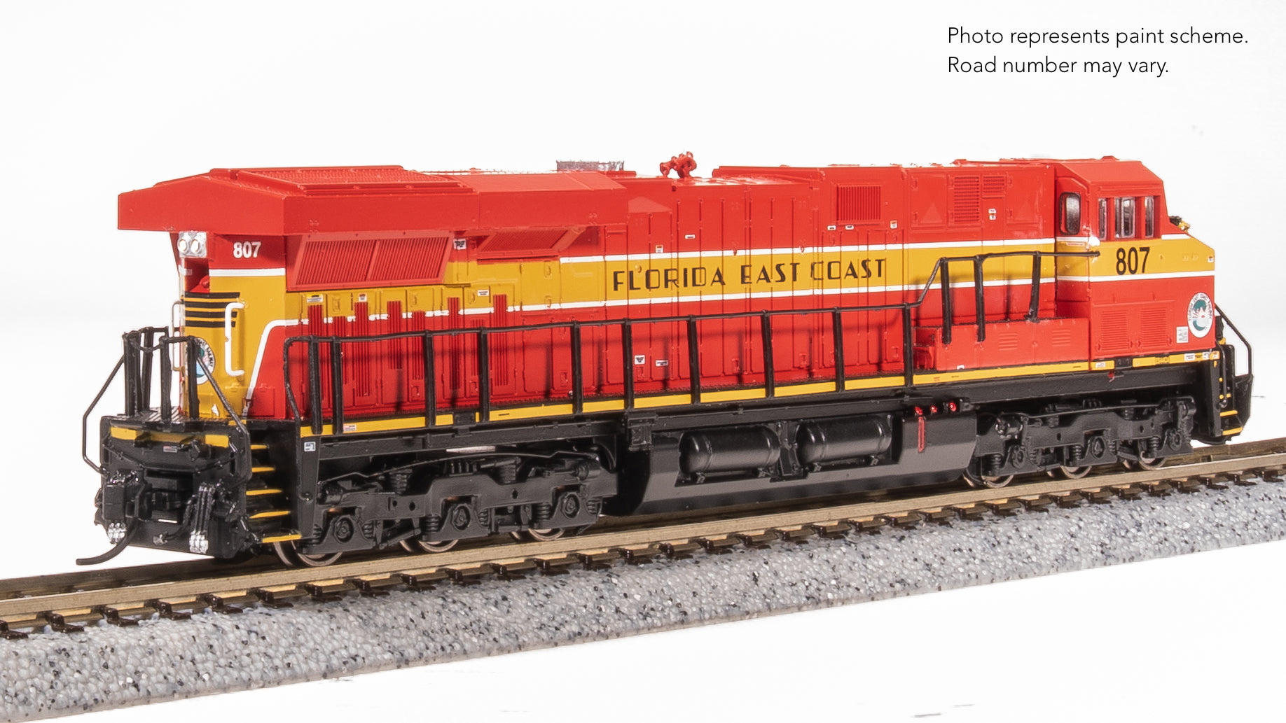 8620 GE ES44AC, FEC 807, Red & Yellow, Paragon4 Sound/DC/DCC, N