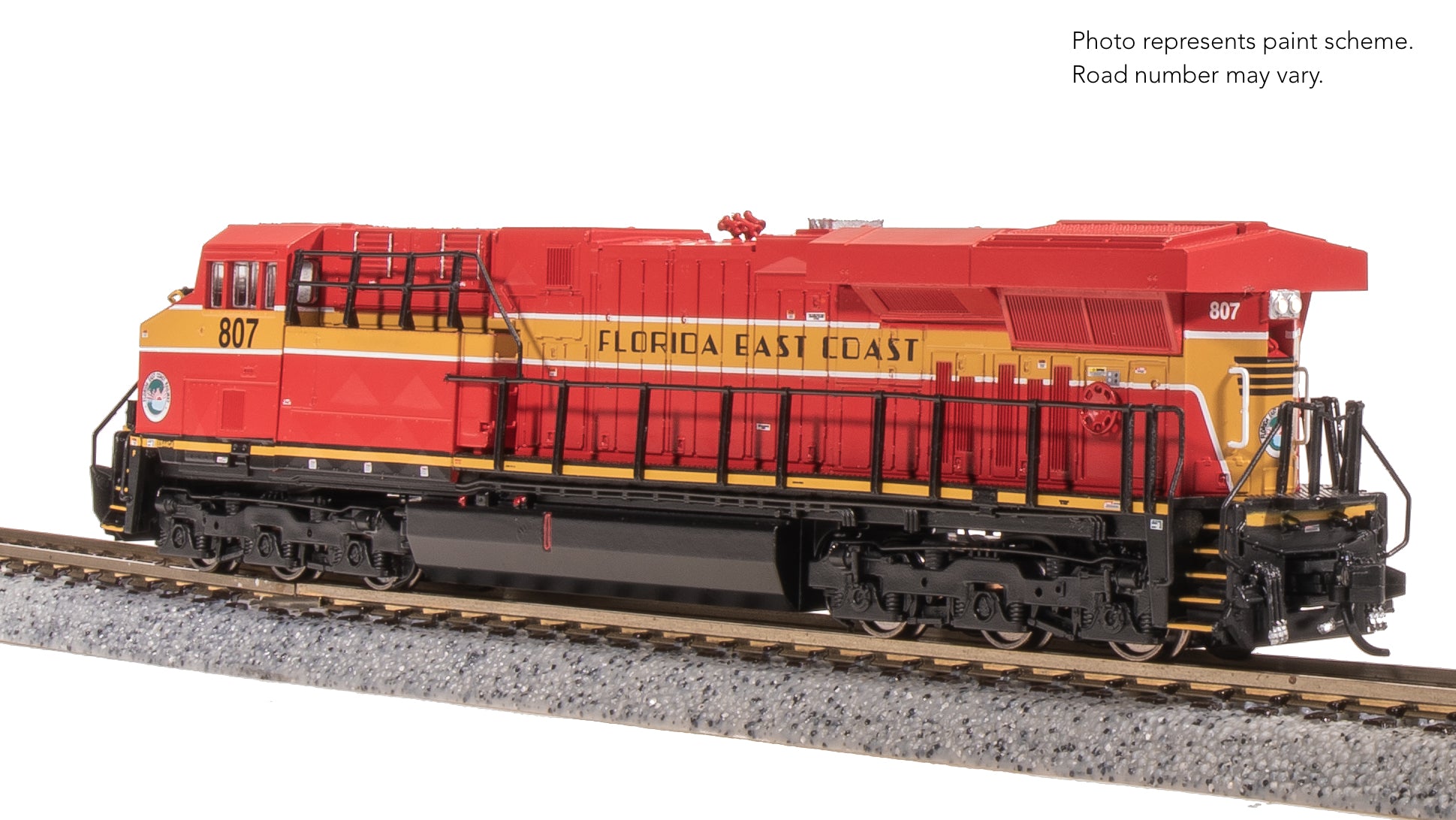 8620 GE ES44AC, FEC 807, Red & Yellow, Paragon4 Sound/DC/DCC, N