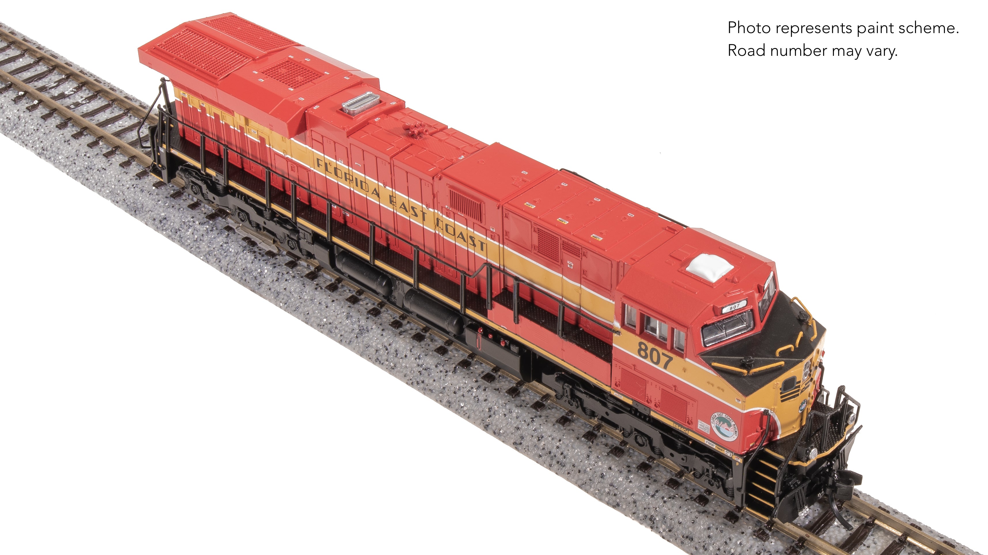 8620 GE ES44AC, FEC 807, Red & Yellow, Paragon4 Sound/DC/DCC, N