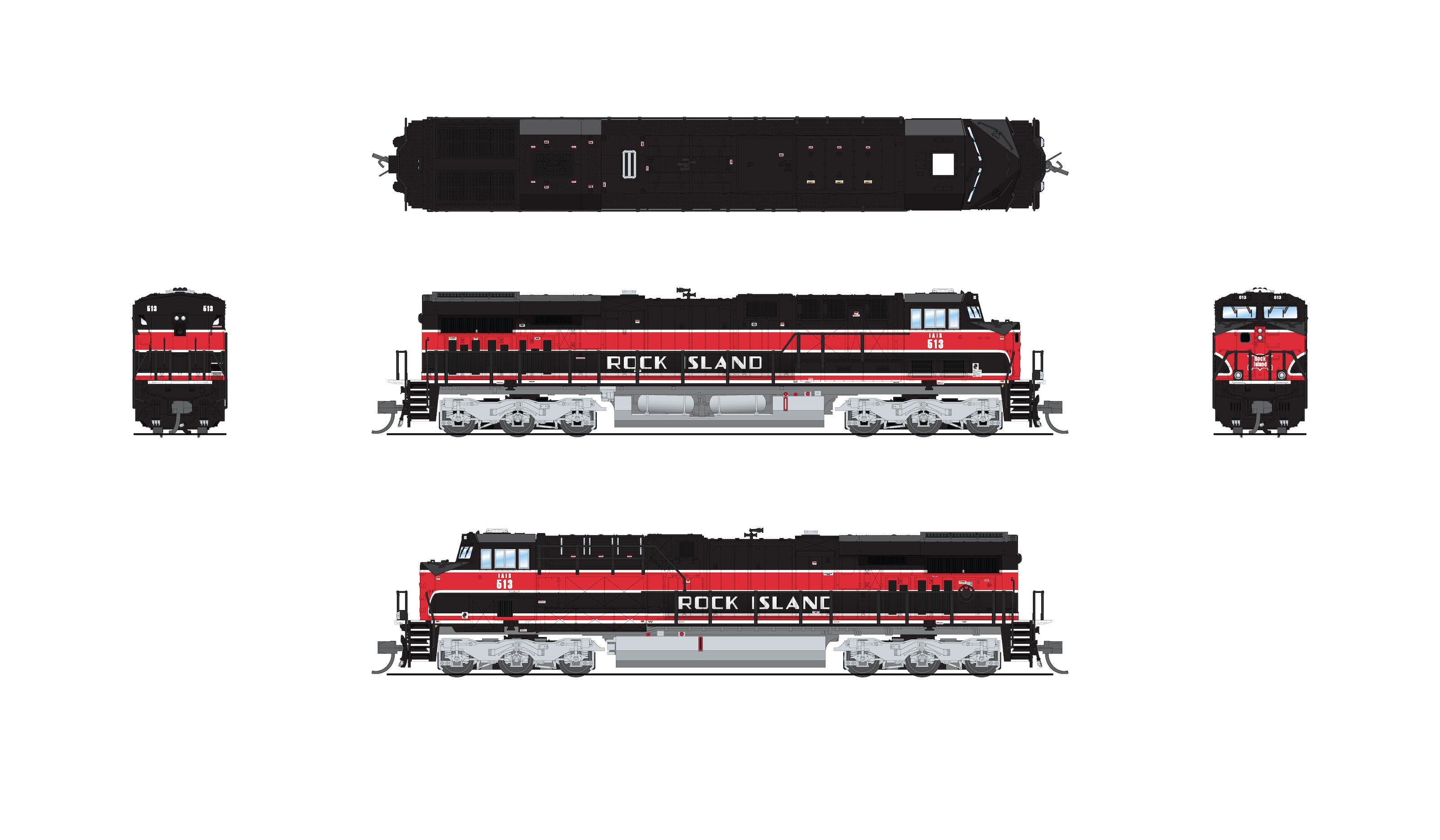 8622 GE ES44AC, IAIS 513,