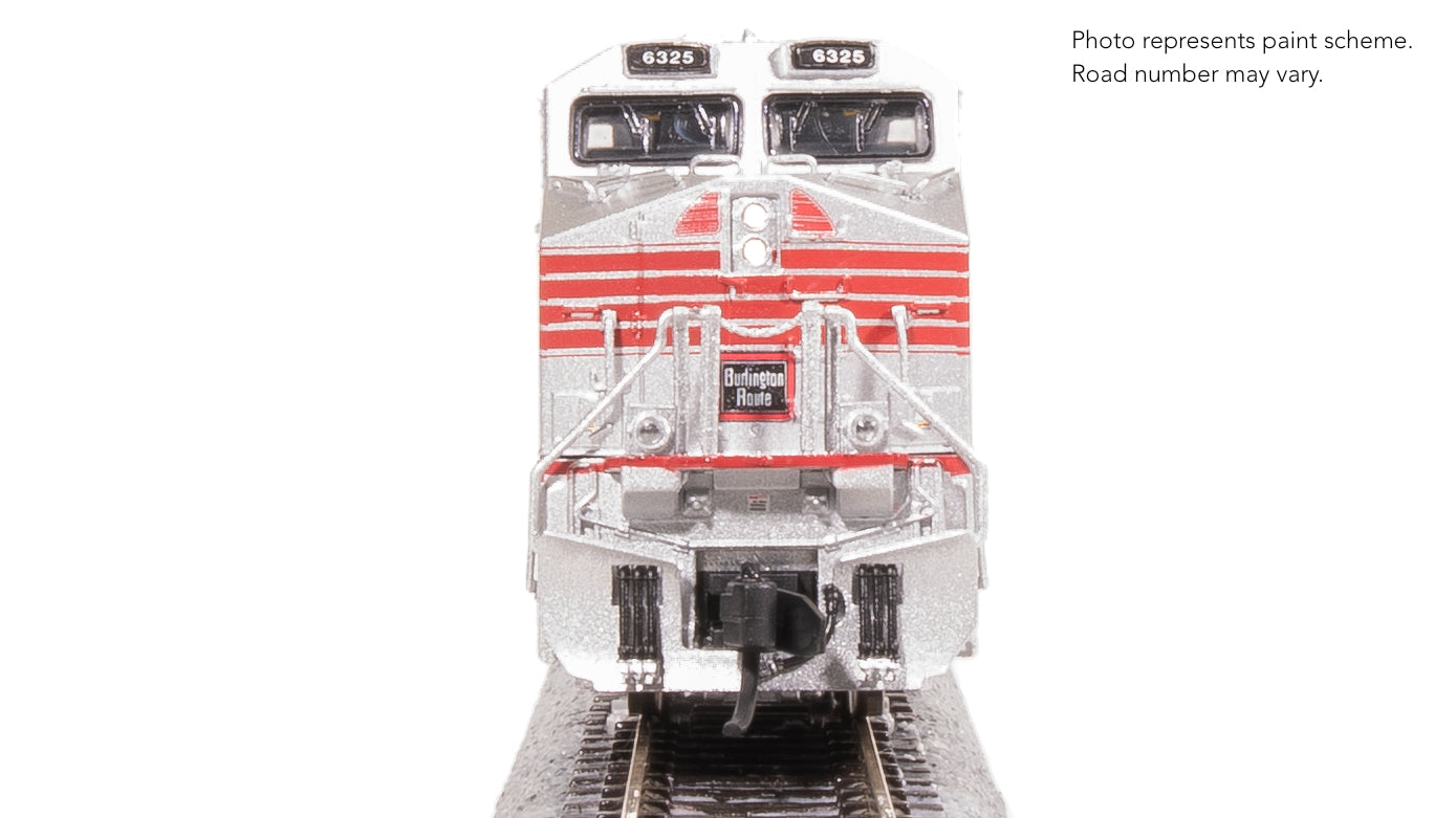 8625 GE ES44AC, CBQ 6325, Aluminum/Red Fantasy Paint, Paragon4 Sound/DC/DCC, N