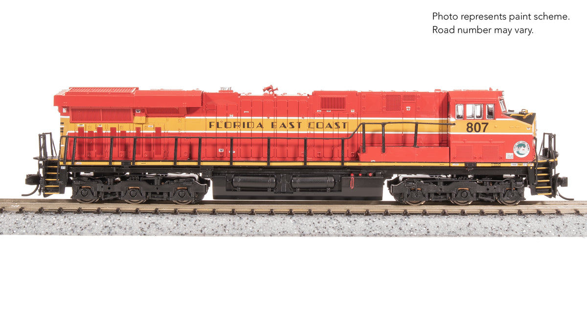 8638 GE ES44AC, FEC 807, Red & Yellow, No-Sound / DCC-Ready, N
