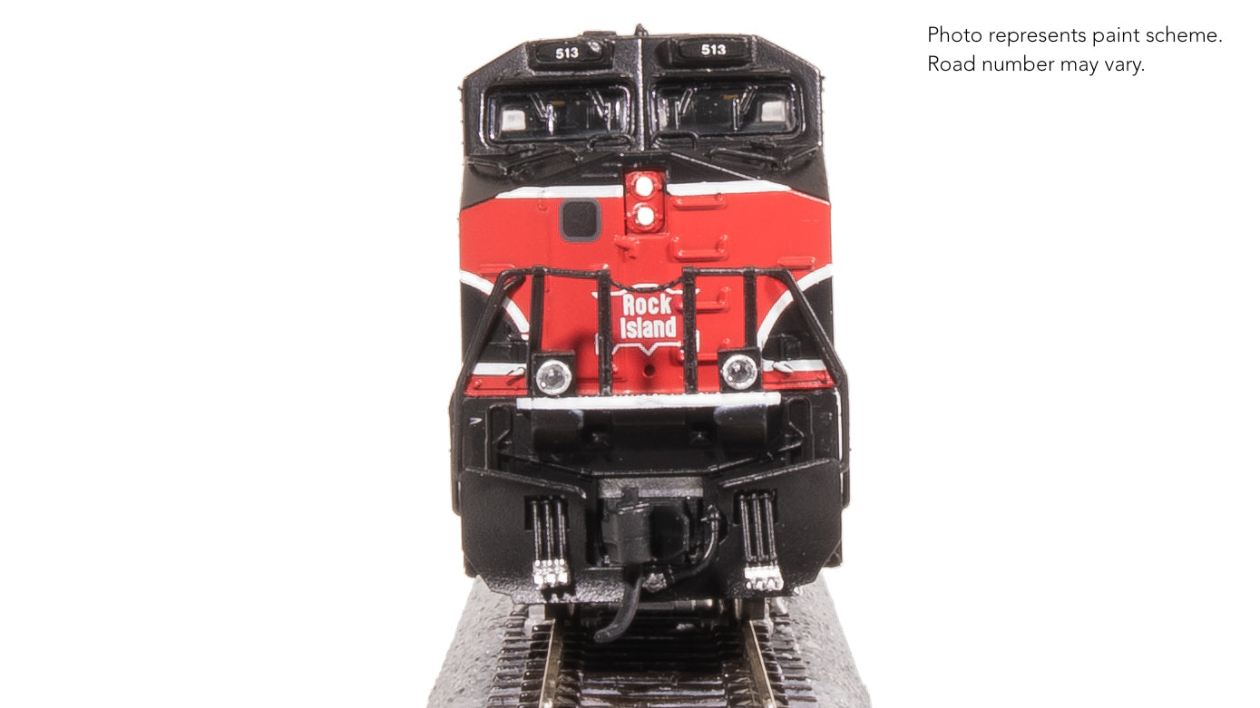 8640 GE ES44AC, IAIS 513, "Rock Island" Black/Red, No-Sound / DCC-Ready, N