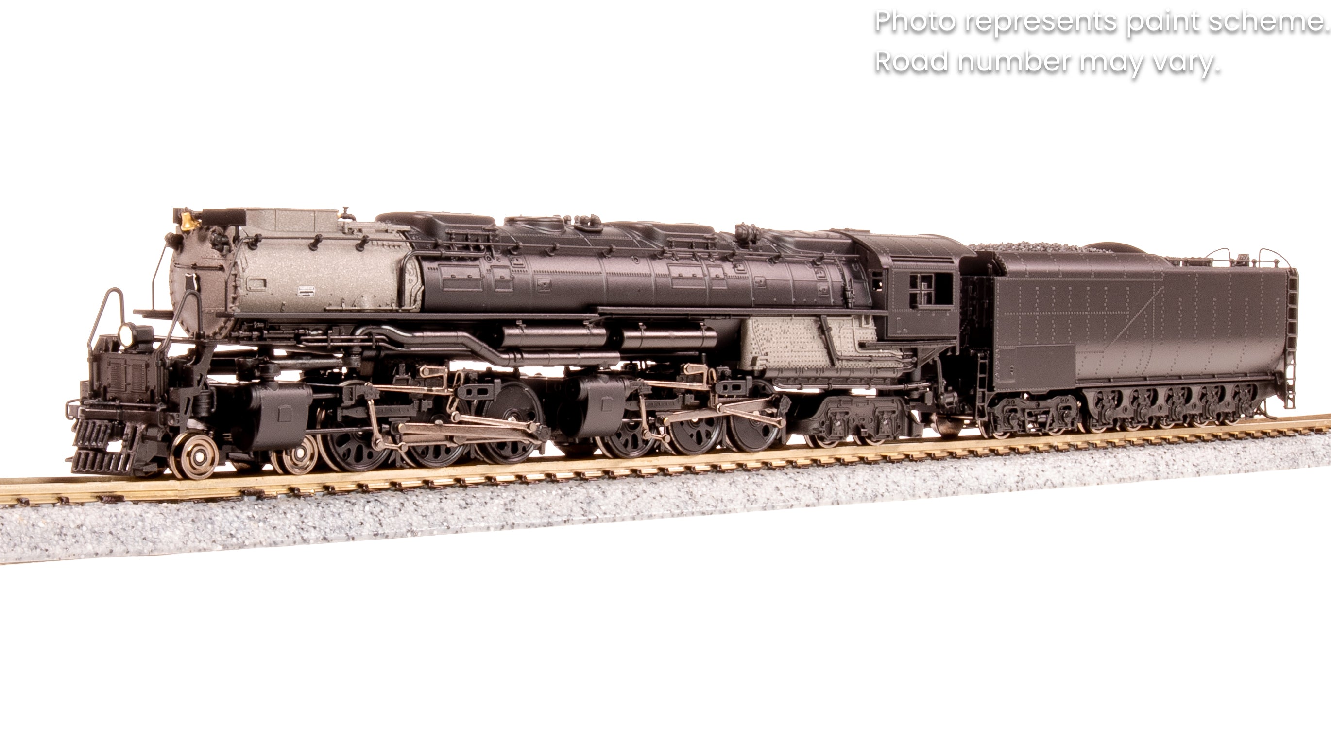 8661 UP Challenger 4-6-6-4, Unlettered, Black & Graphite, Coal Tender, No-Sound / DCC-Ready, N