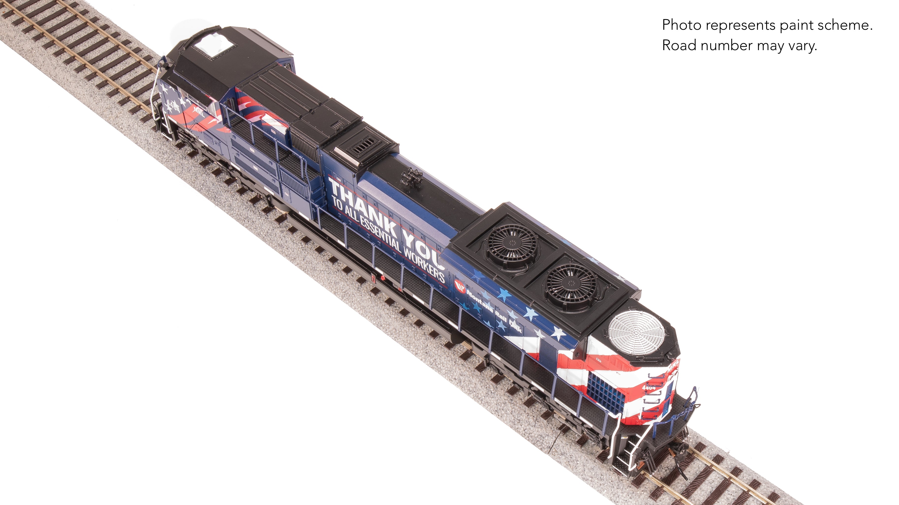 8673 EMD SD70ACe, MRL 4404, Essential Workers, Paragon4 Sound/DC/DCC, w/ Smoke, HO