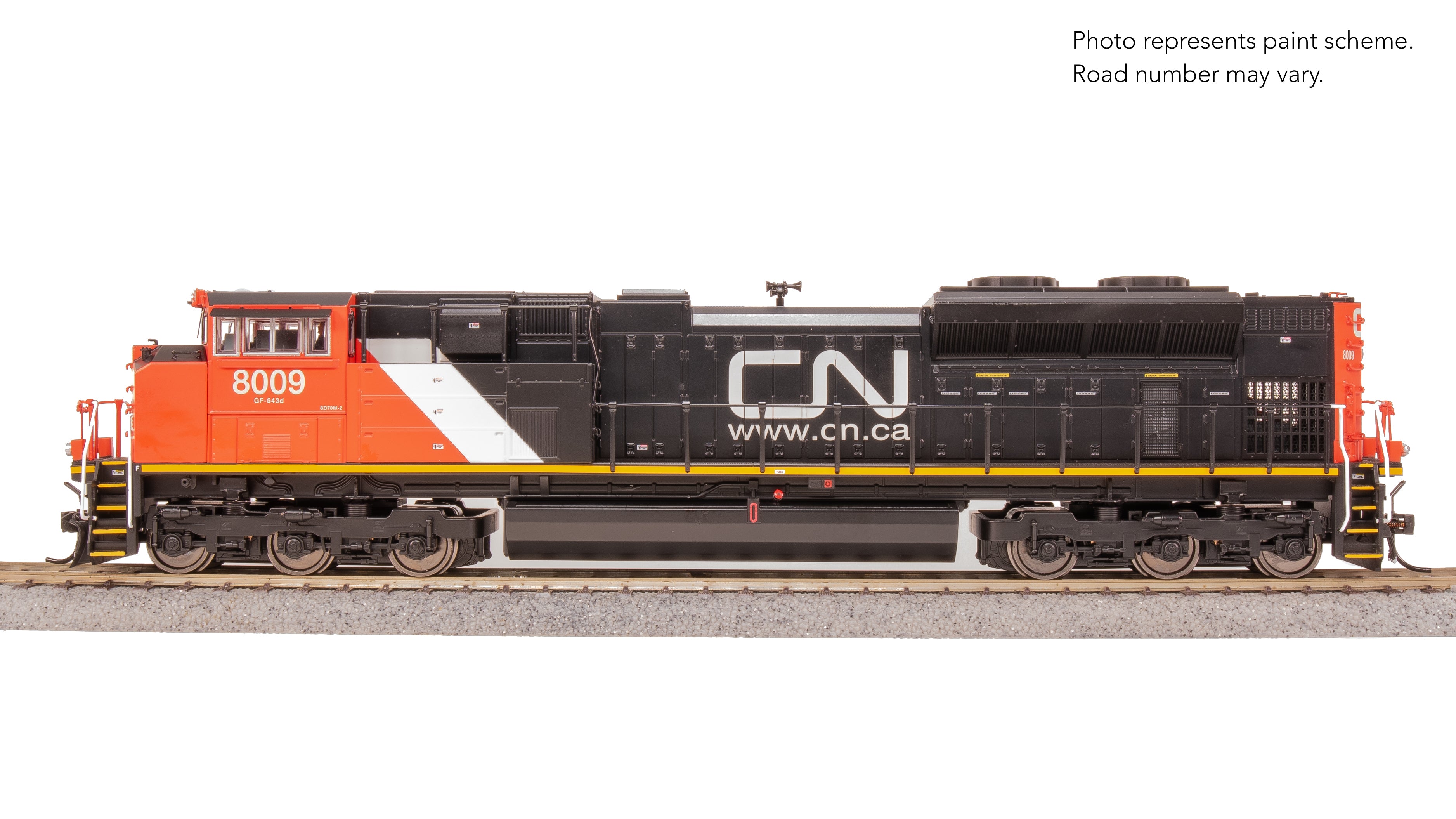 8675 EMD SD70M-2, CN 8016, Website Scheme, Paragon4 Sound/DC/DCC, w/ Smoke, HO