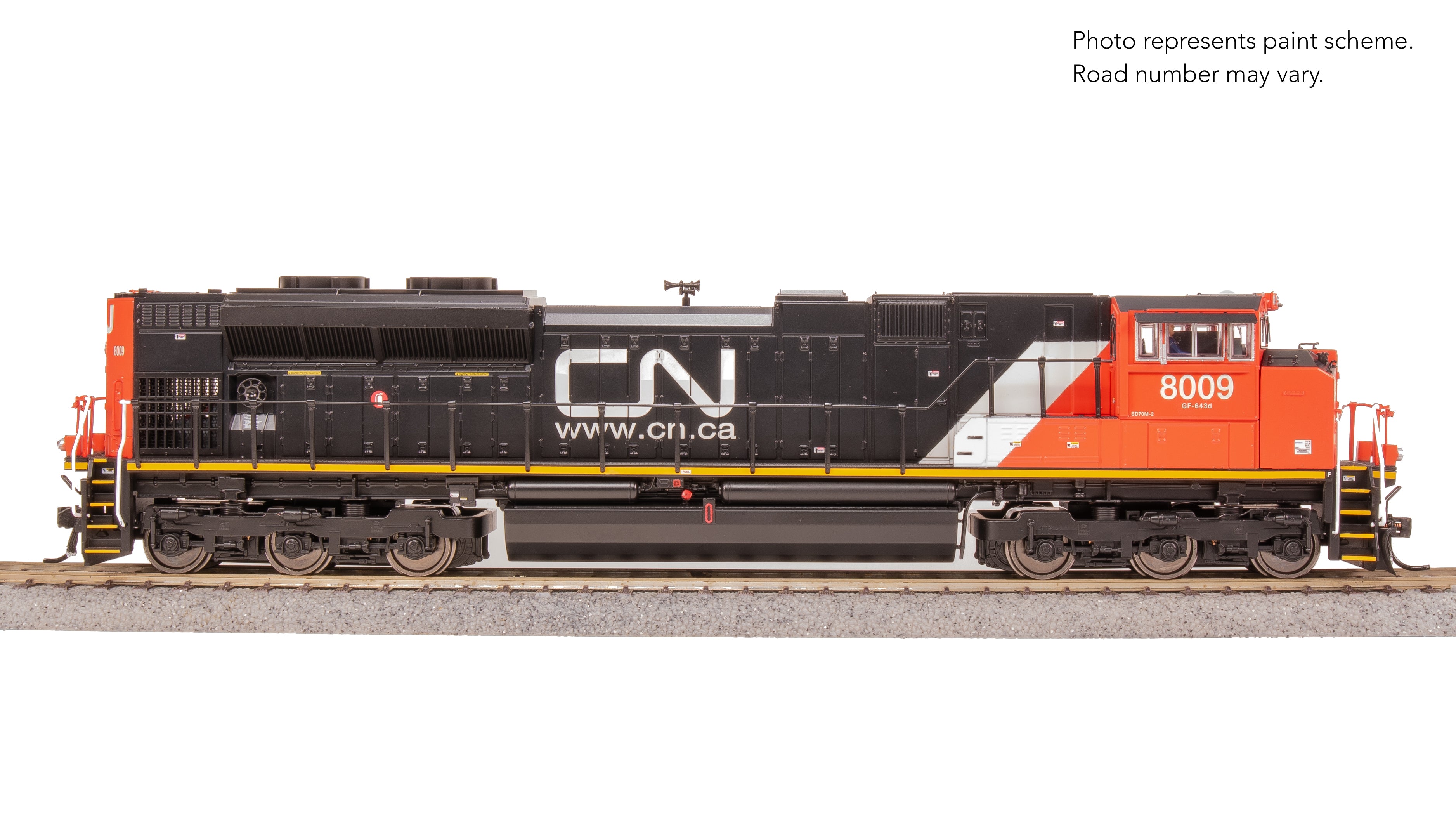 8675 EMD SD70M-2, CN 8016, Website Scheme, Paragon4 Sound/DC/DCC, w/ Smoke, HO